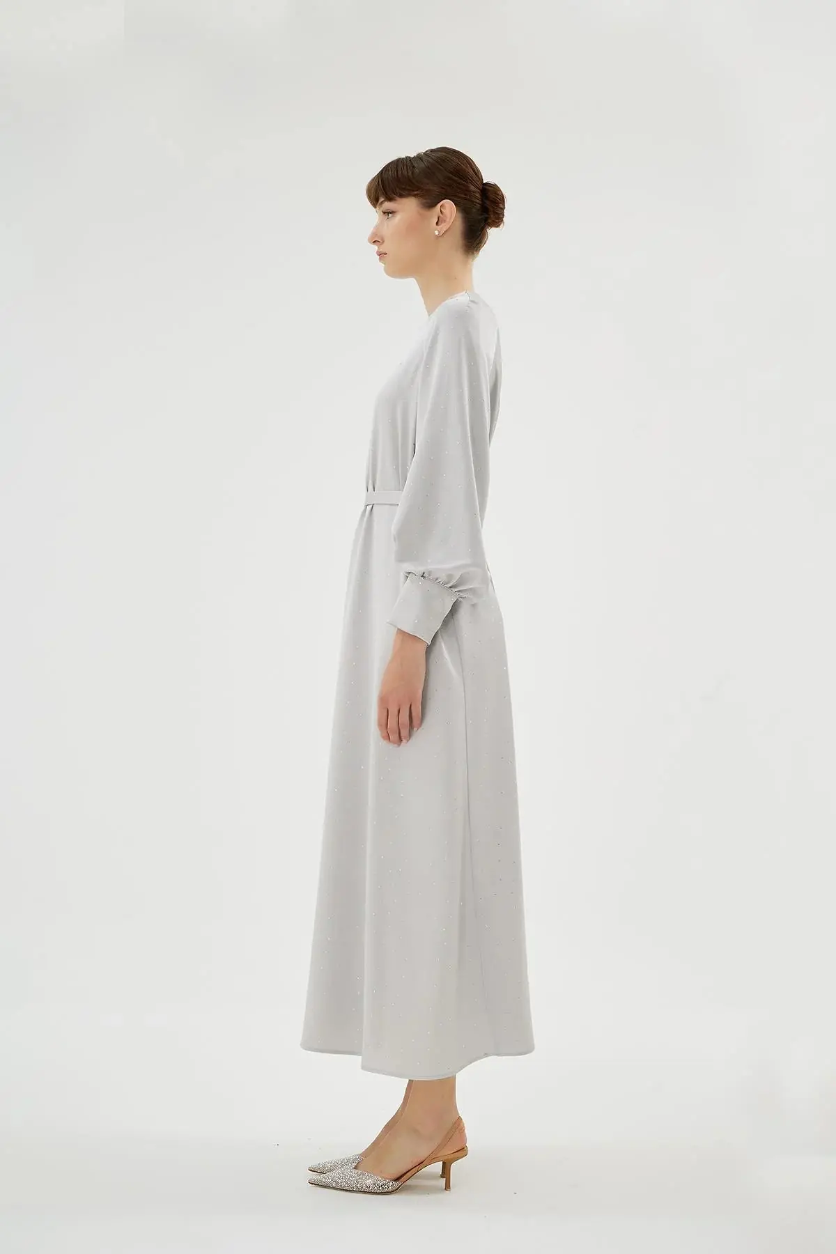 Eliza Embellished Dress – Silver, photo 5