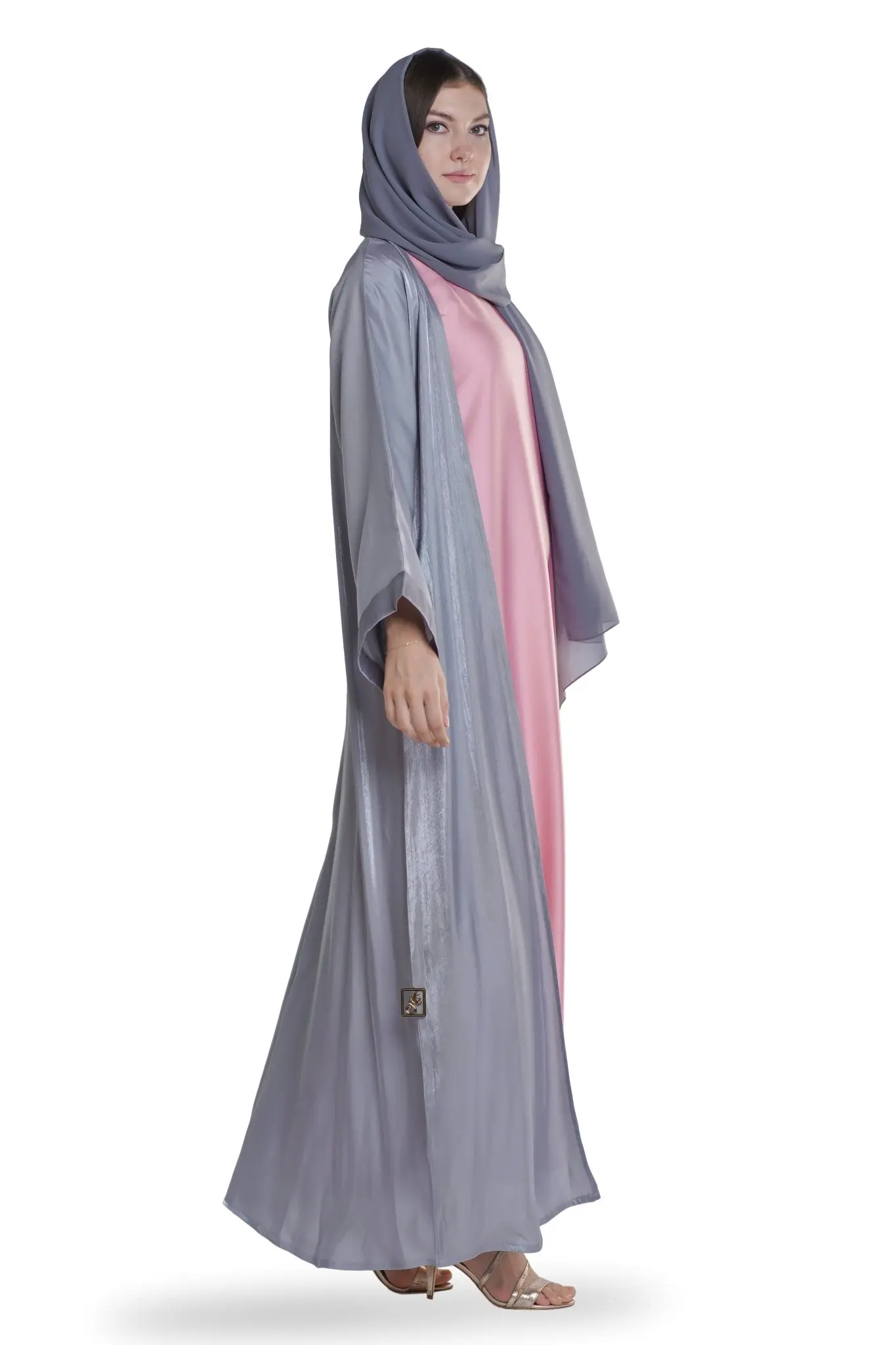 Silver Sheen Abaya, photo 2