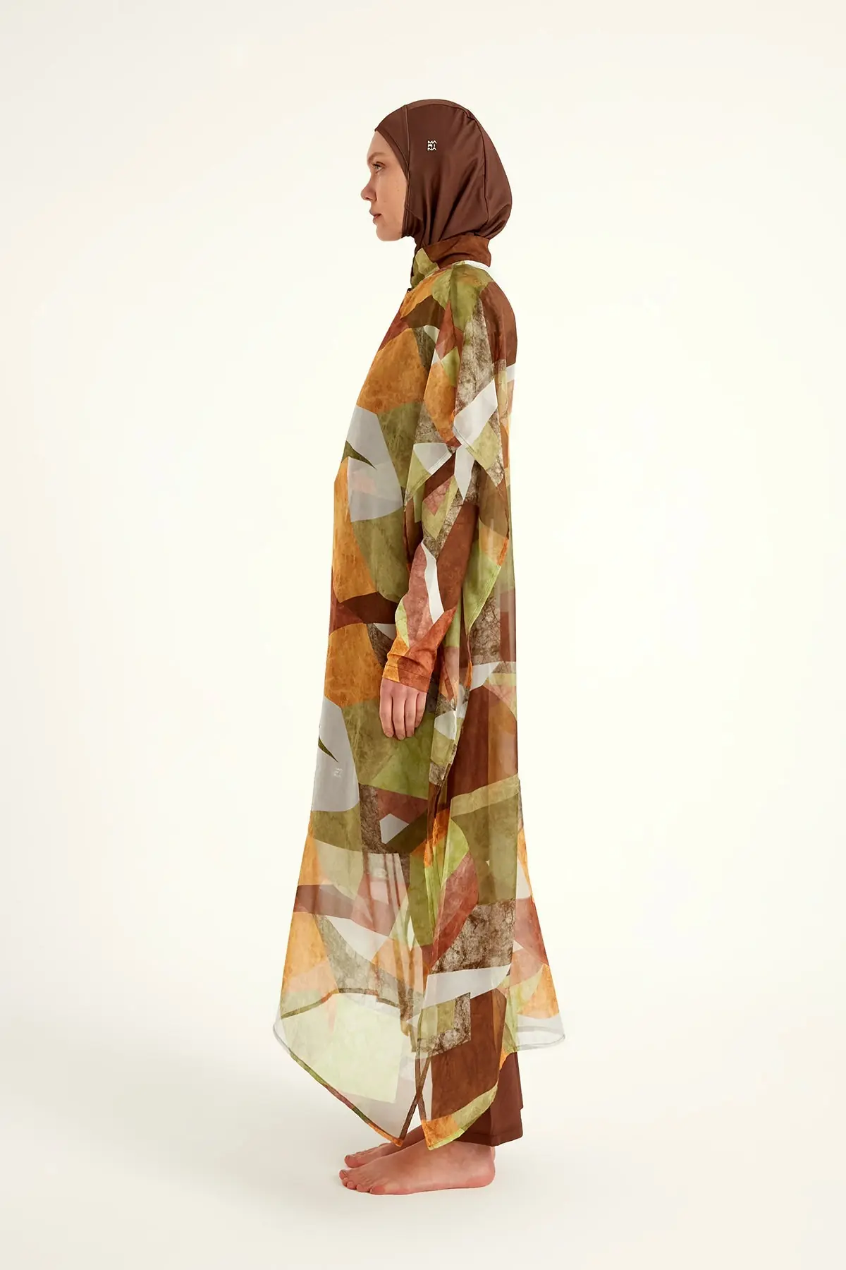 Marina Patterned Silky Pareo - Colorful, photo 6