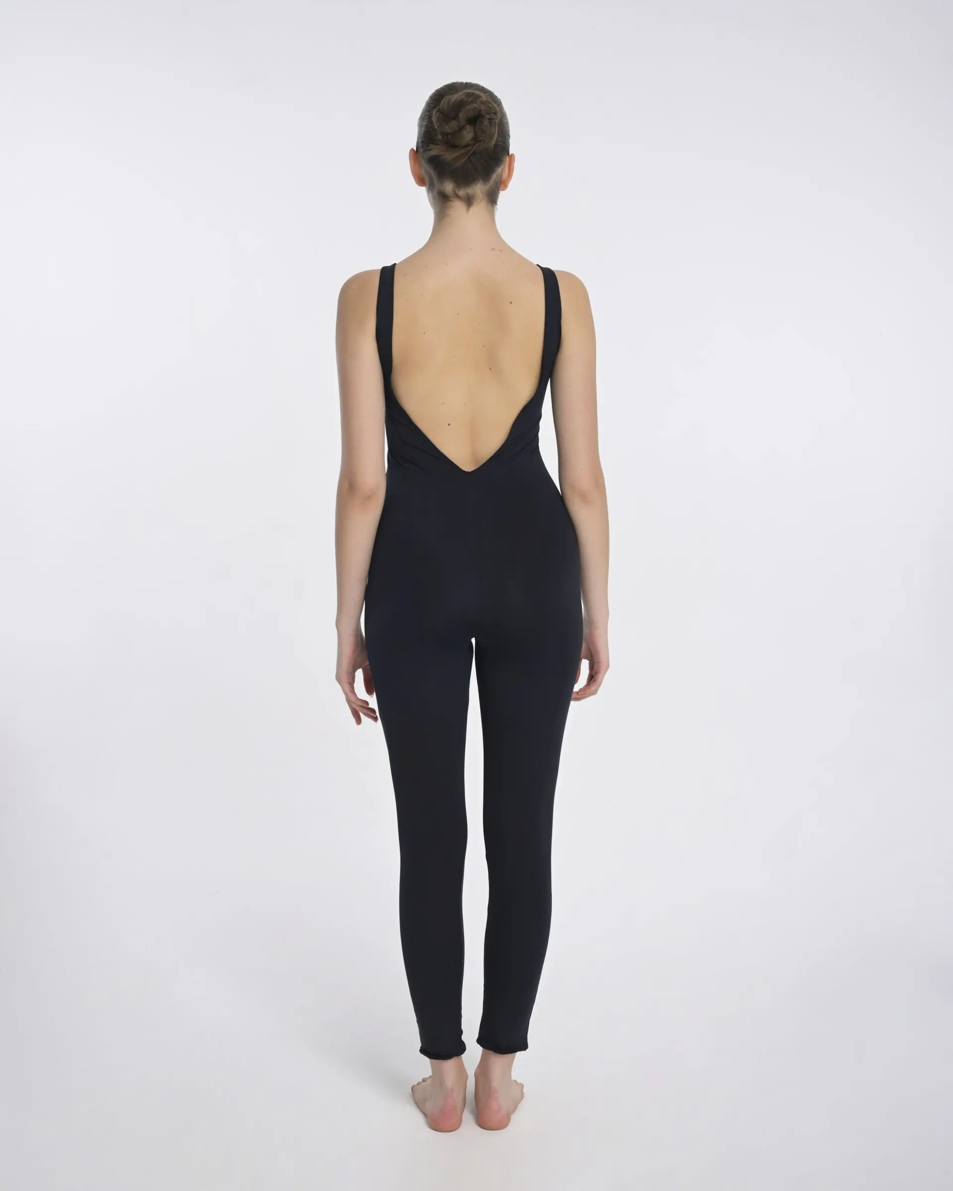 One-Piece Polyamide Modest Swim Jumpsuit with Mesh Waist Detail, photo 6