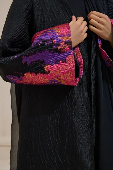 Sapphire Abaya - Black Purple, photo 3