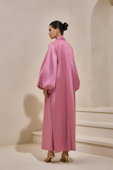 Taffeta Palm Abaya - Powder, photo 4