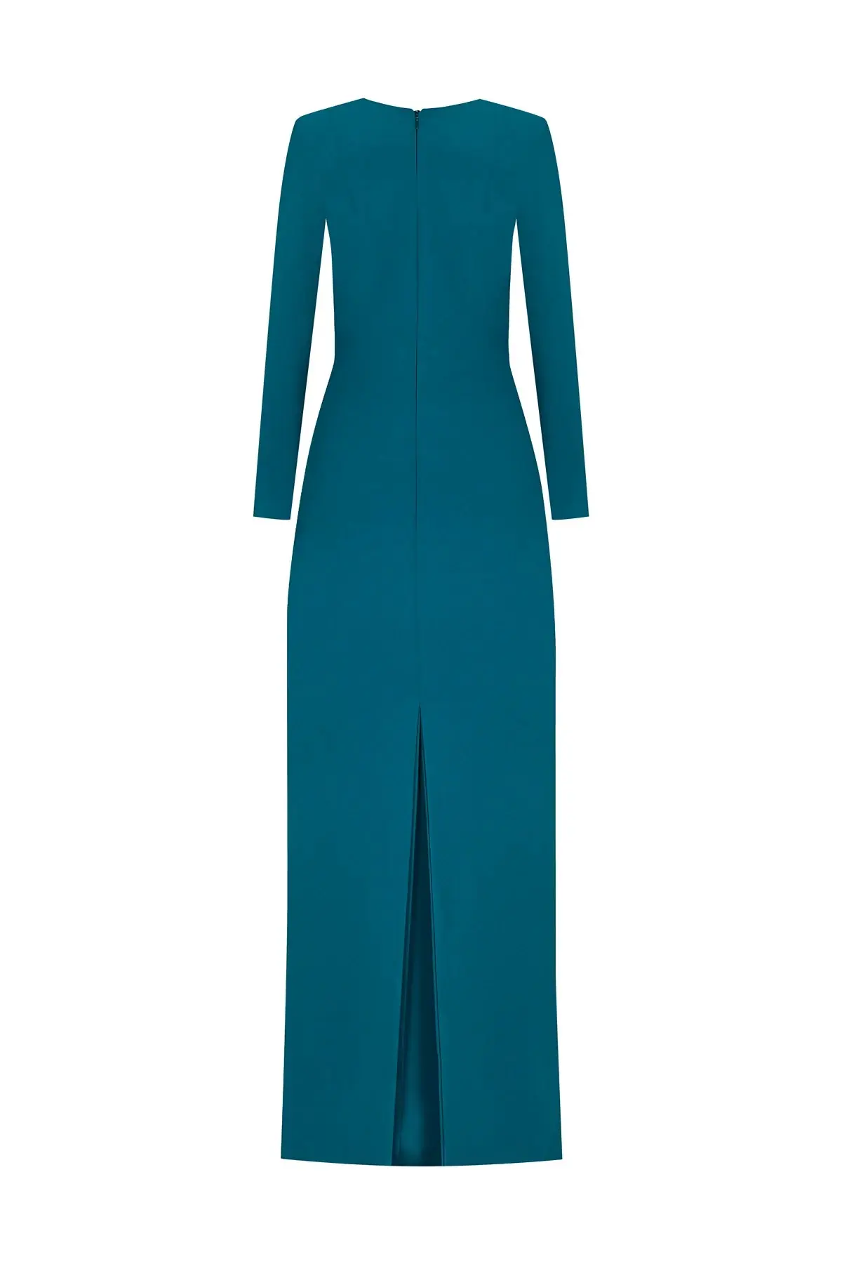 Draped Waist Evening Gown – Emerald, photo 2