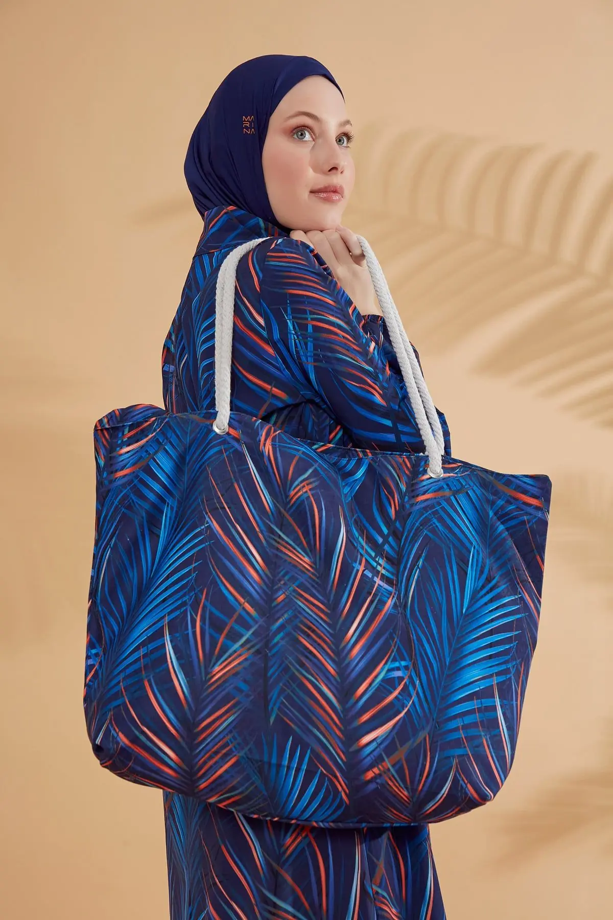 Woven Navy Burkini Modest Swimwear M2305, photo 5