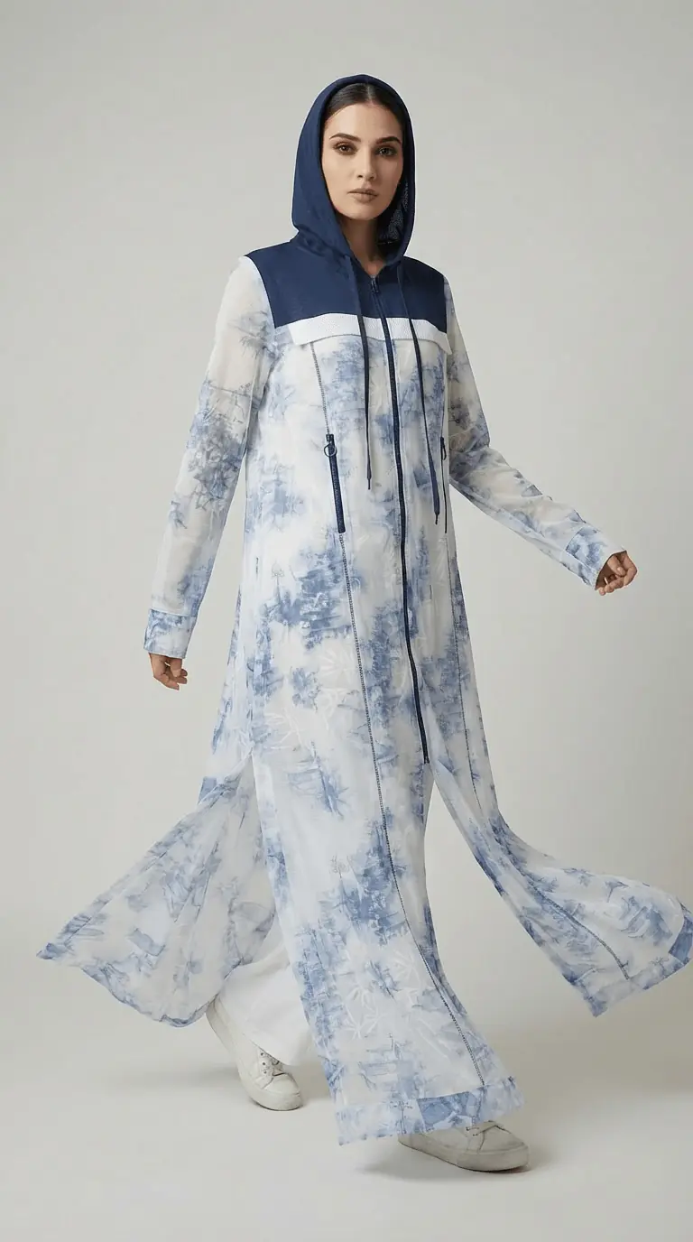 Azure Pavilion Movement Abaya (Limited Edition), photo 2