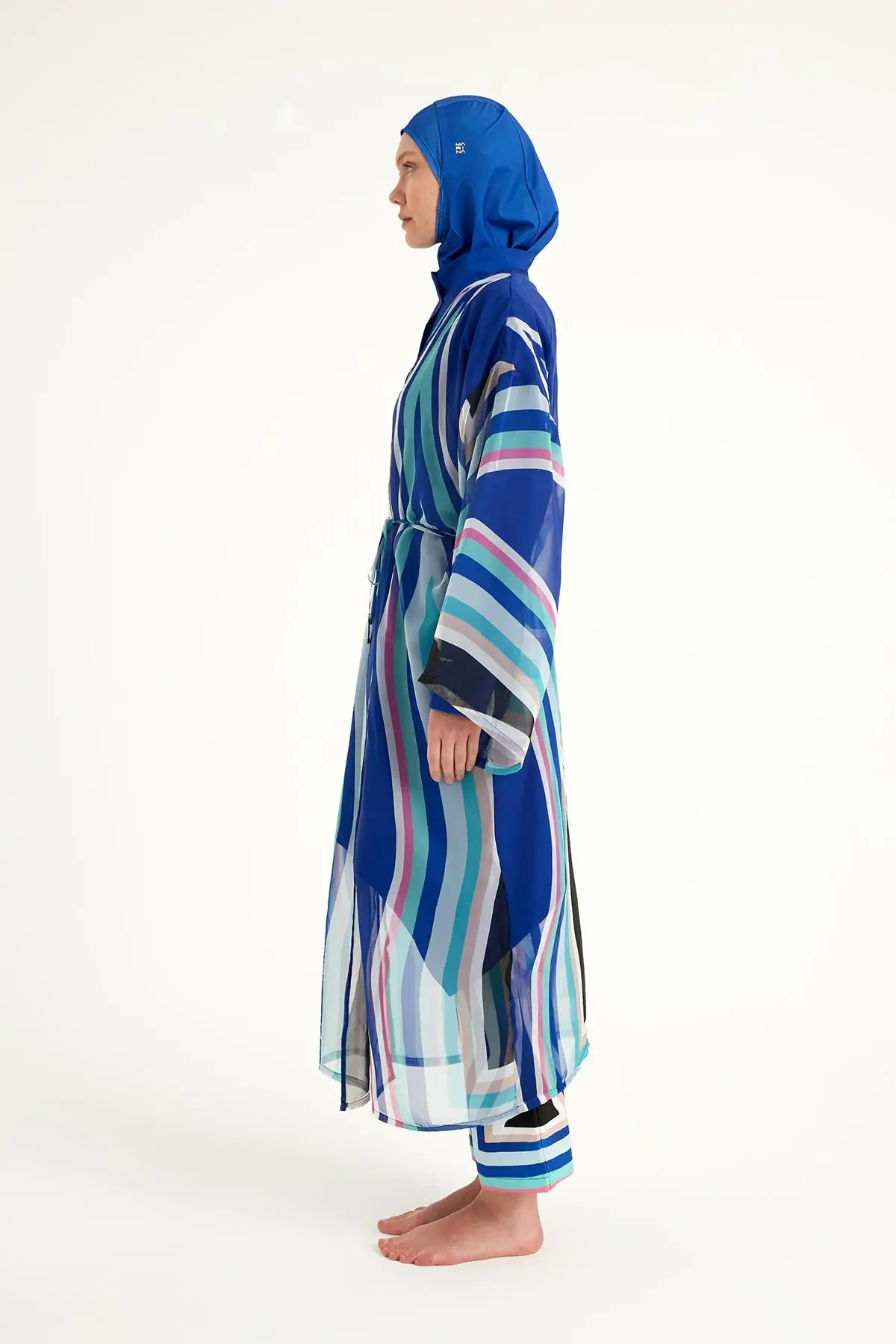 Silky Modest Swim Kimono – Lightweight Full Coverage Beach Cover P2503-2, photo 6