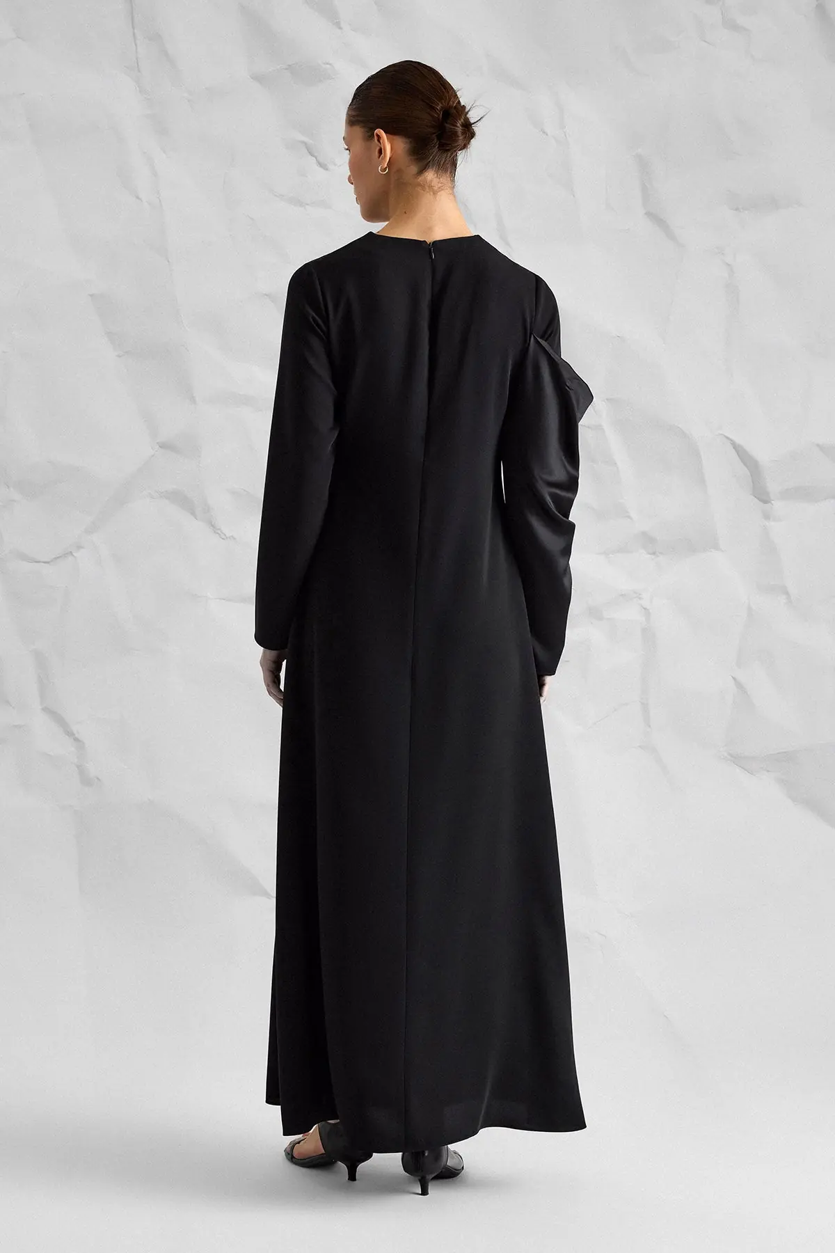 Majesté Atelier No. 07 Draped Maxi Dress - Black, photo 4