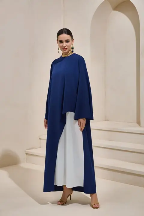 Double Dress Set - Navy Blue
