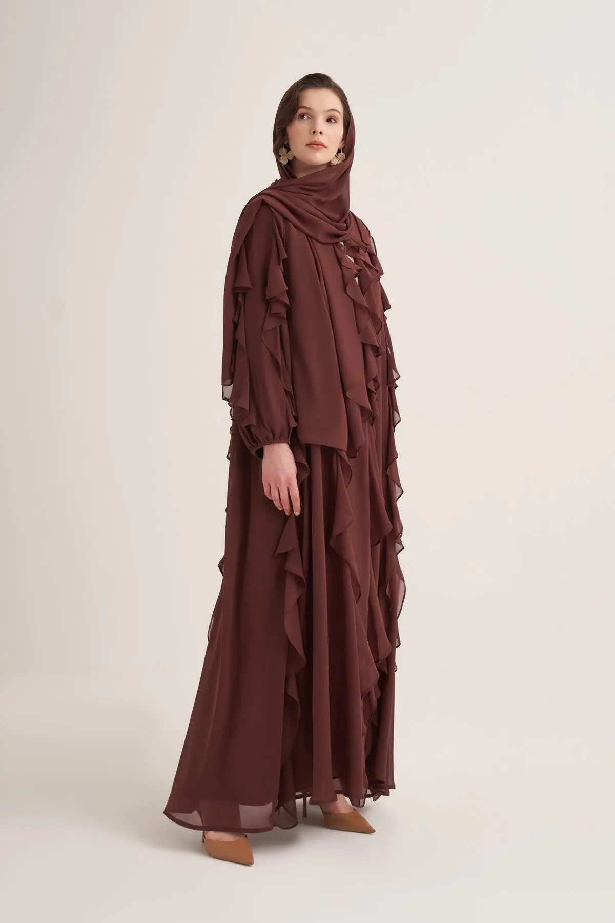 Lola Abaya & Scarf – Brown, photo 3