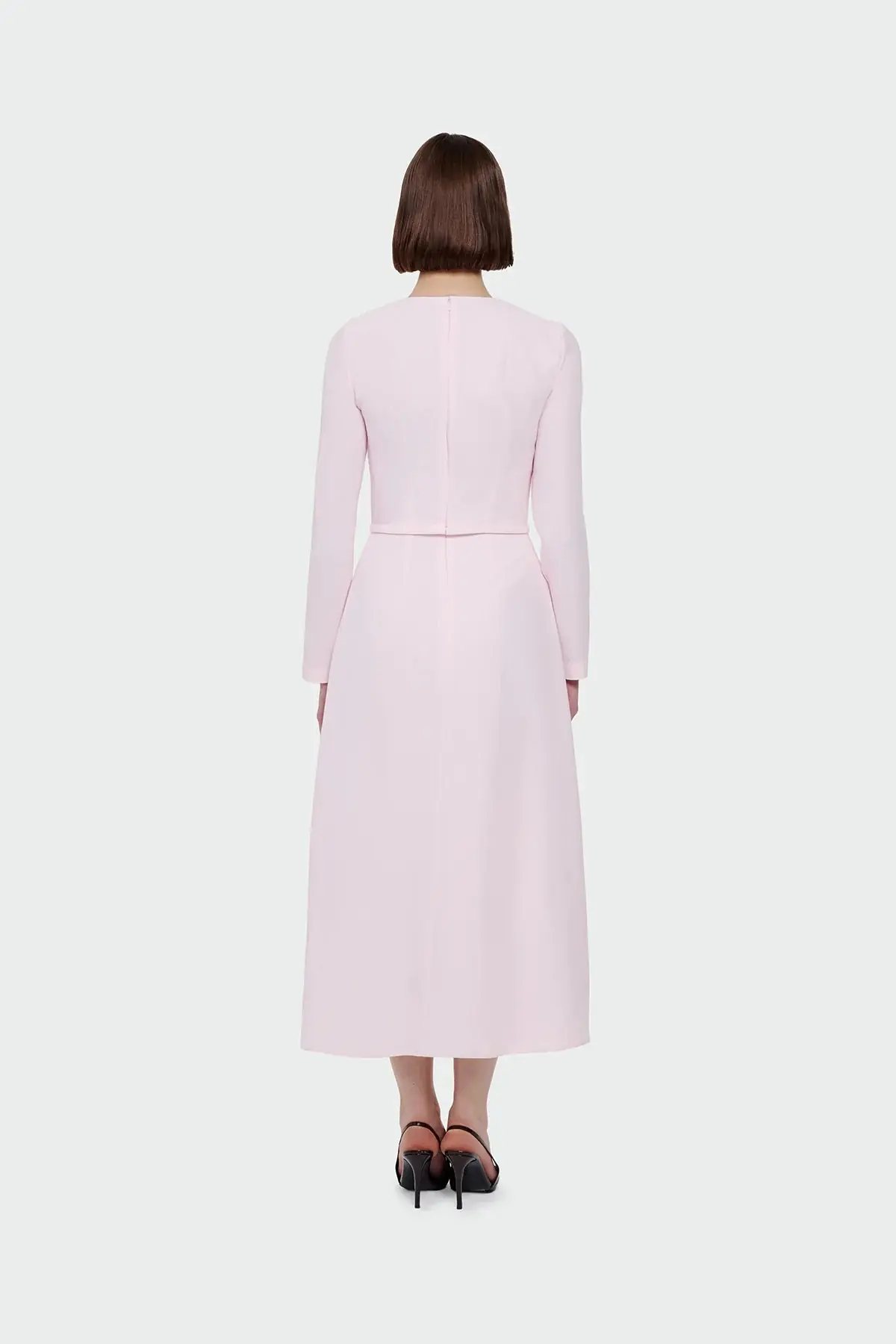 Pleated Belted Maxi Dress – Pink, photo 4
