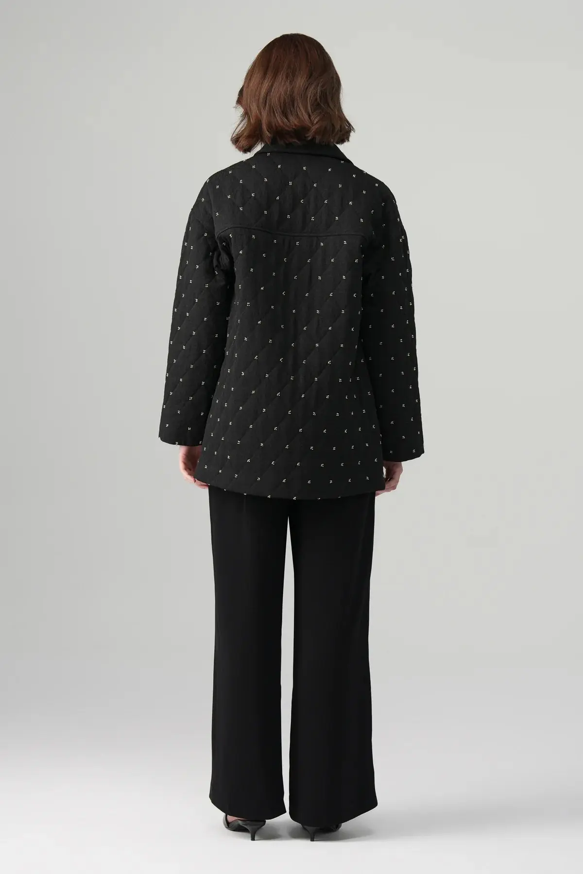 Mira Quilted Jacket & Trousers Set – Black, photo 6