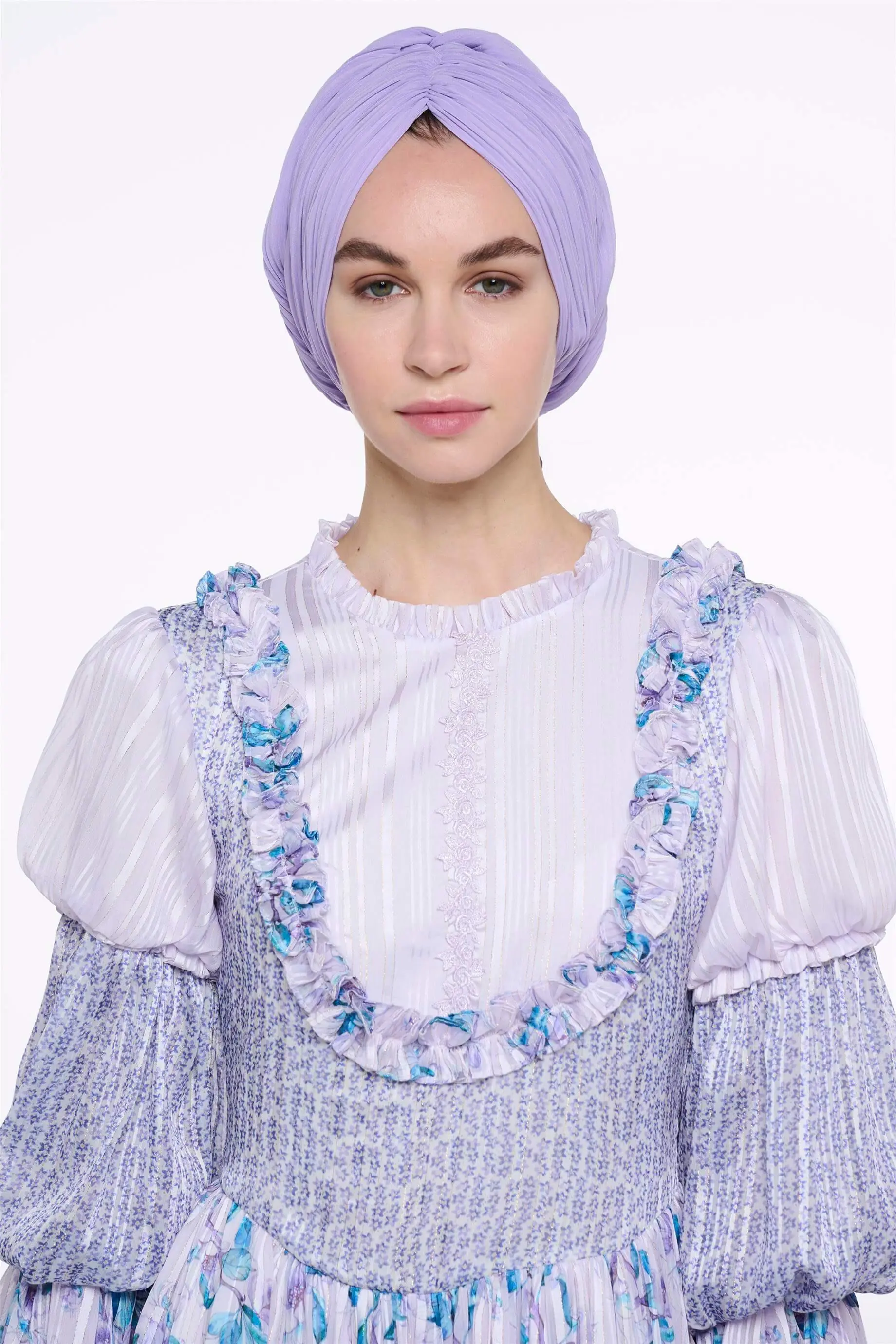 Cross-Wrap Bonnet– Lilac