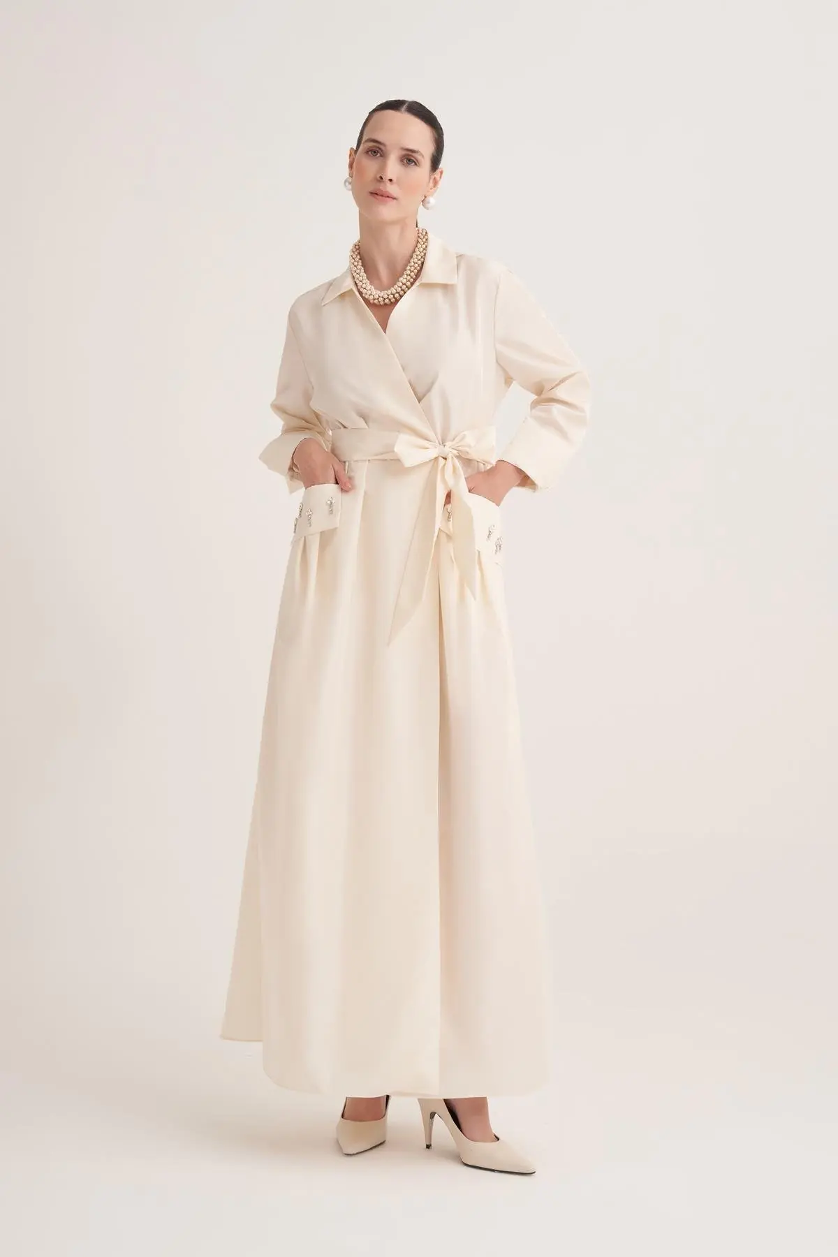 Samra Abaya – Cream, photo 3