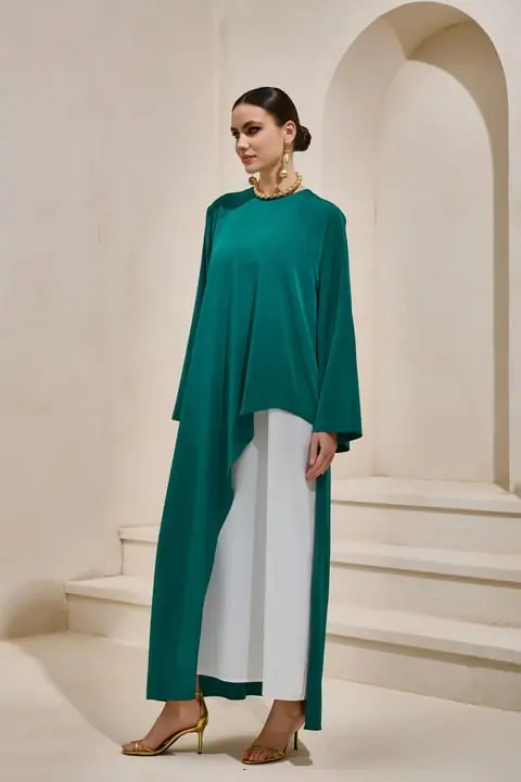 Double Dress Set - Emerald