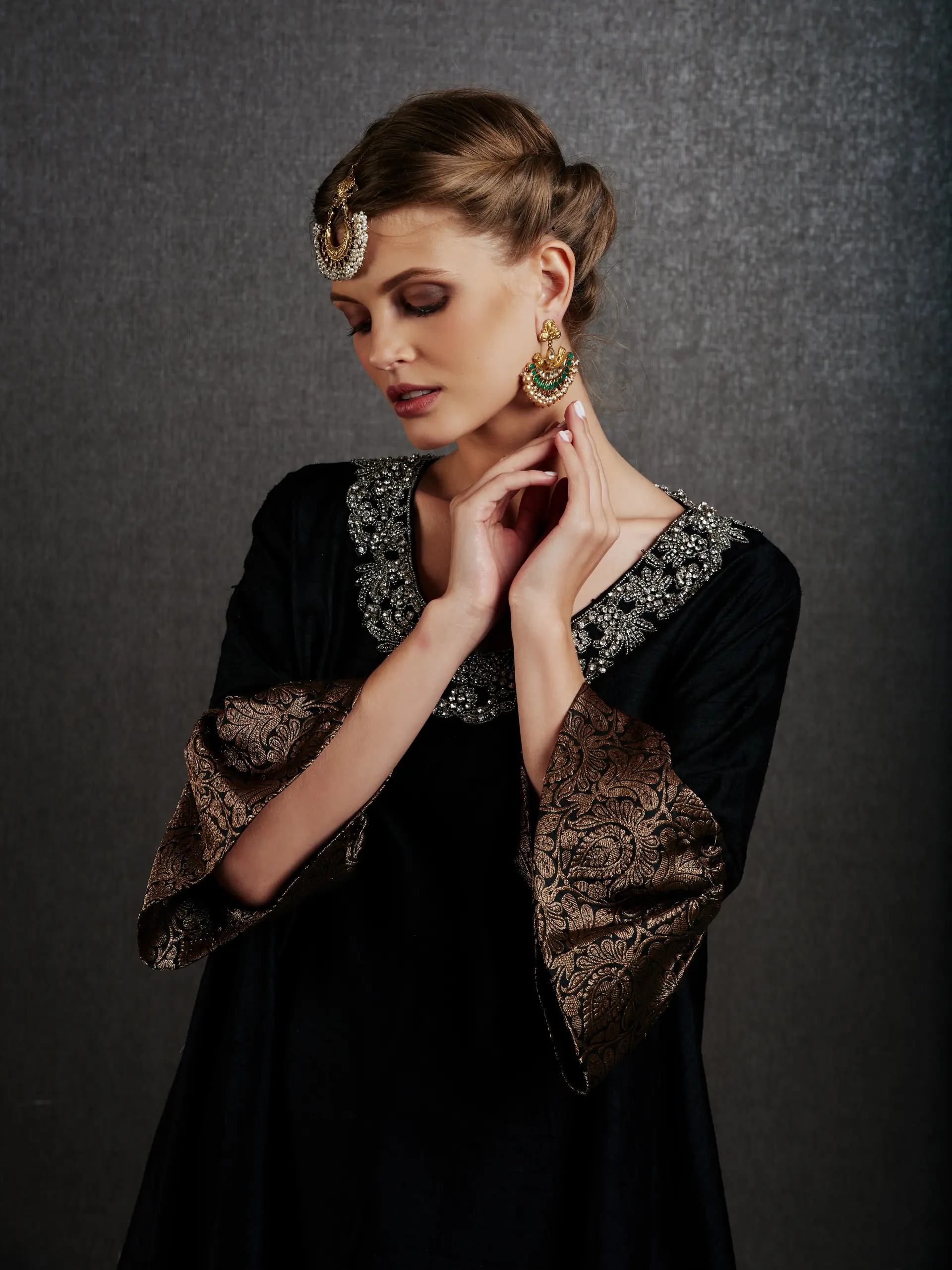 Rosemin Maharani Kaftan - Black, photo 5