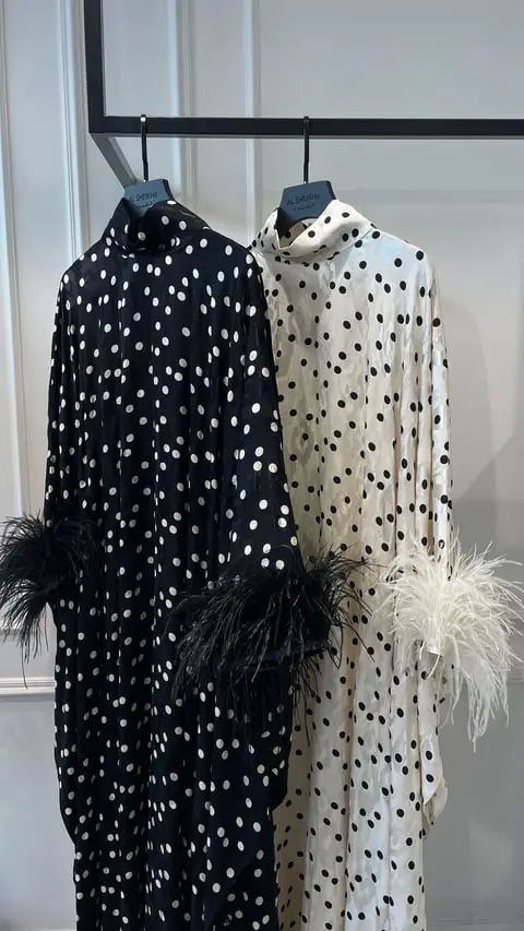 Polka Kaftan – Cream, photo 5