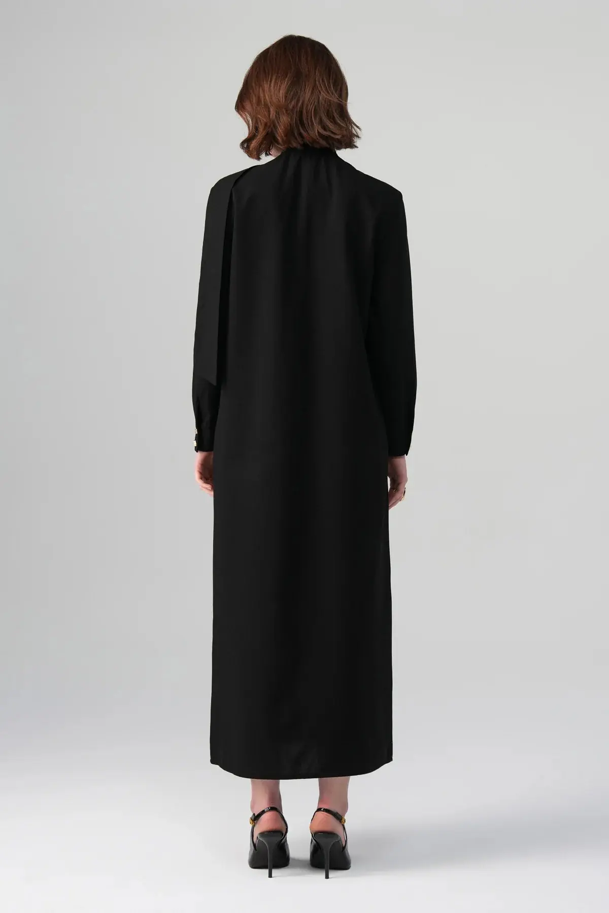 Mina Shirt Dress – Black, photo 4