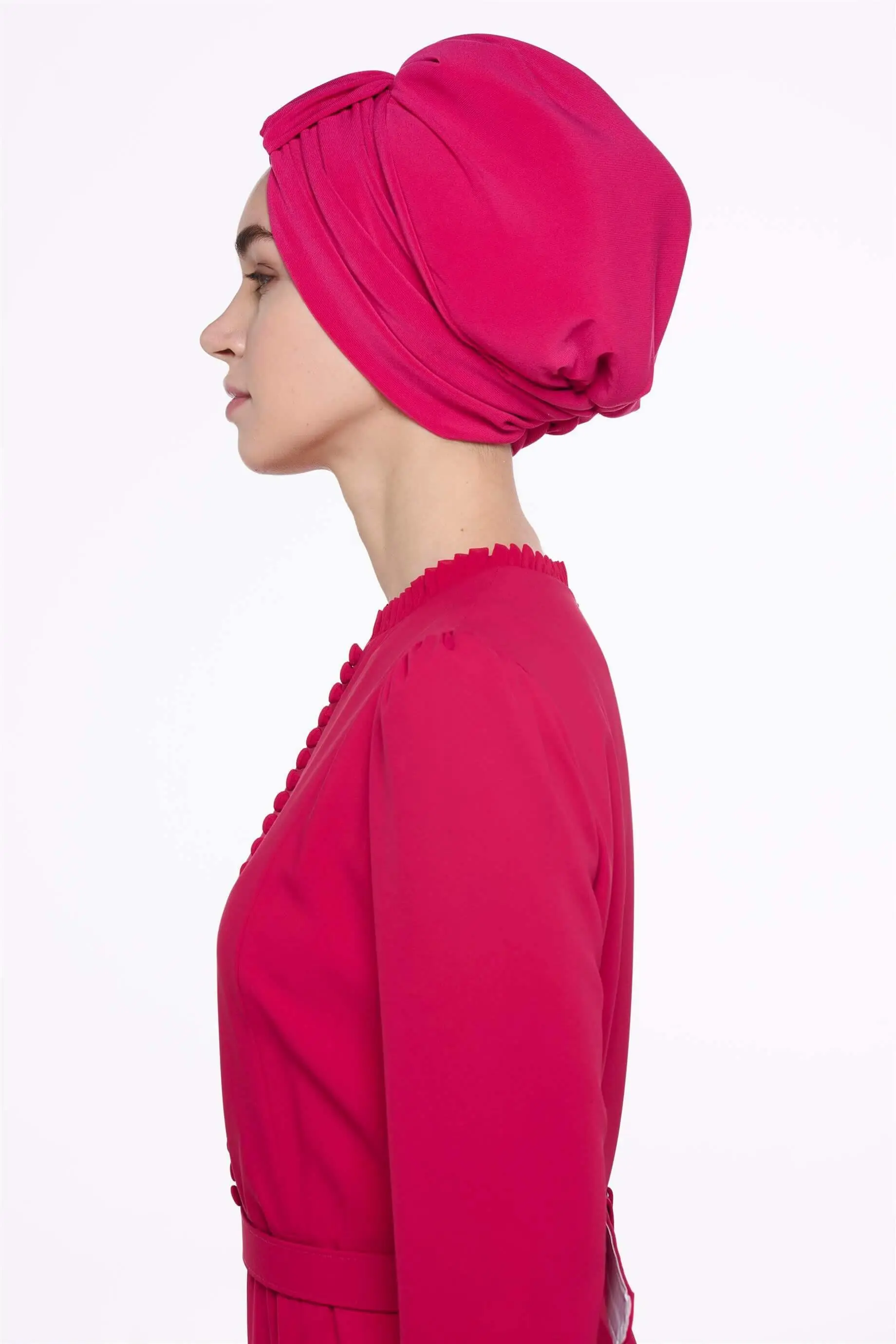 Fuchsia Handle-Style Design Bonnet, photo 2