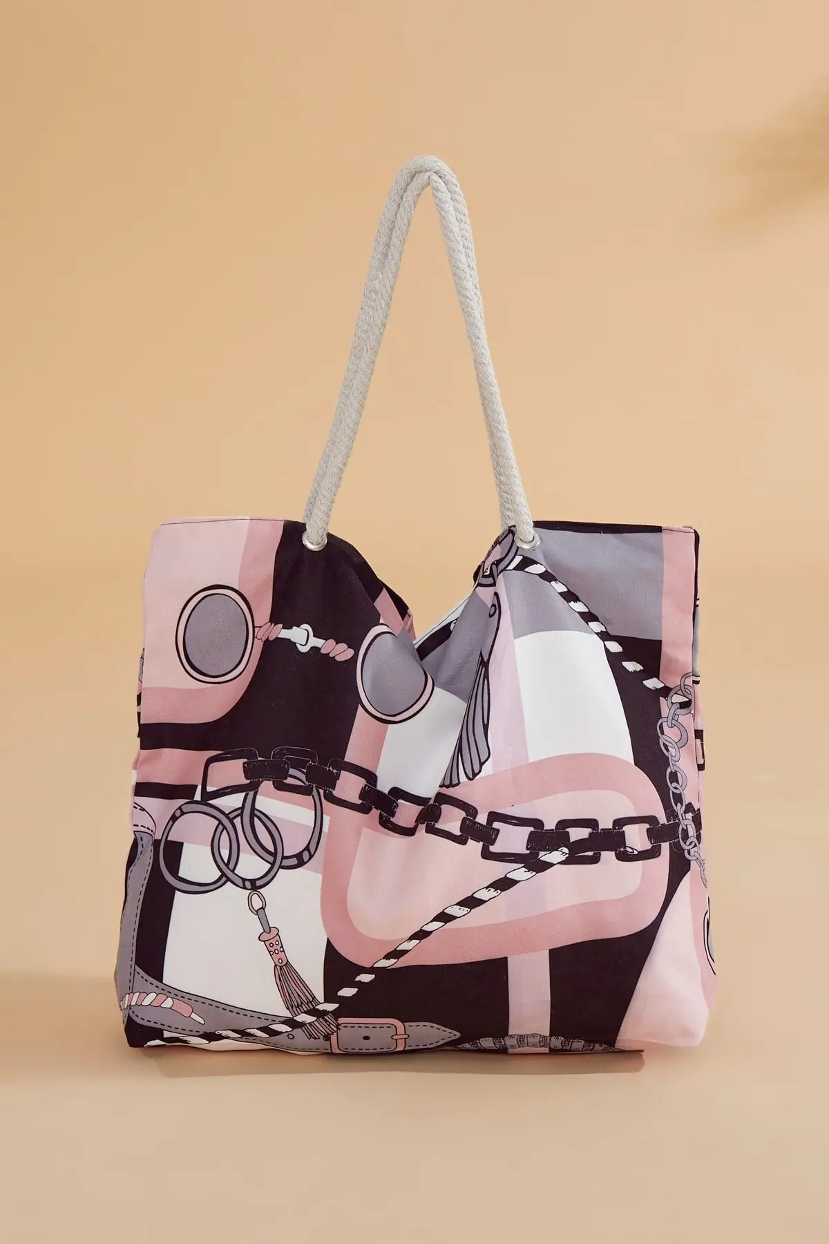 Pink Beach Bag C2303, photo 4