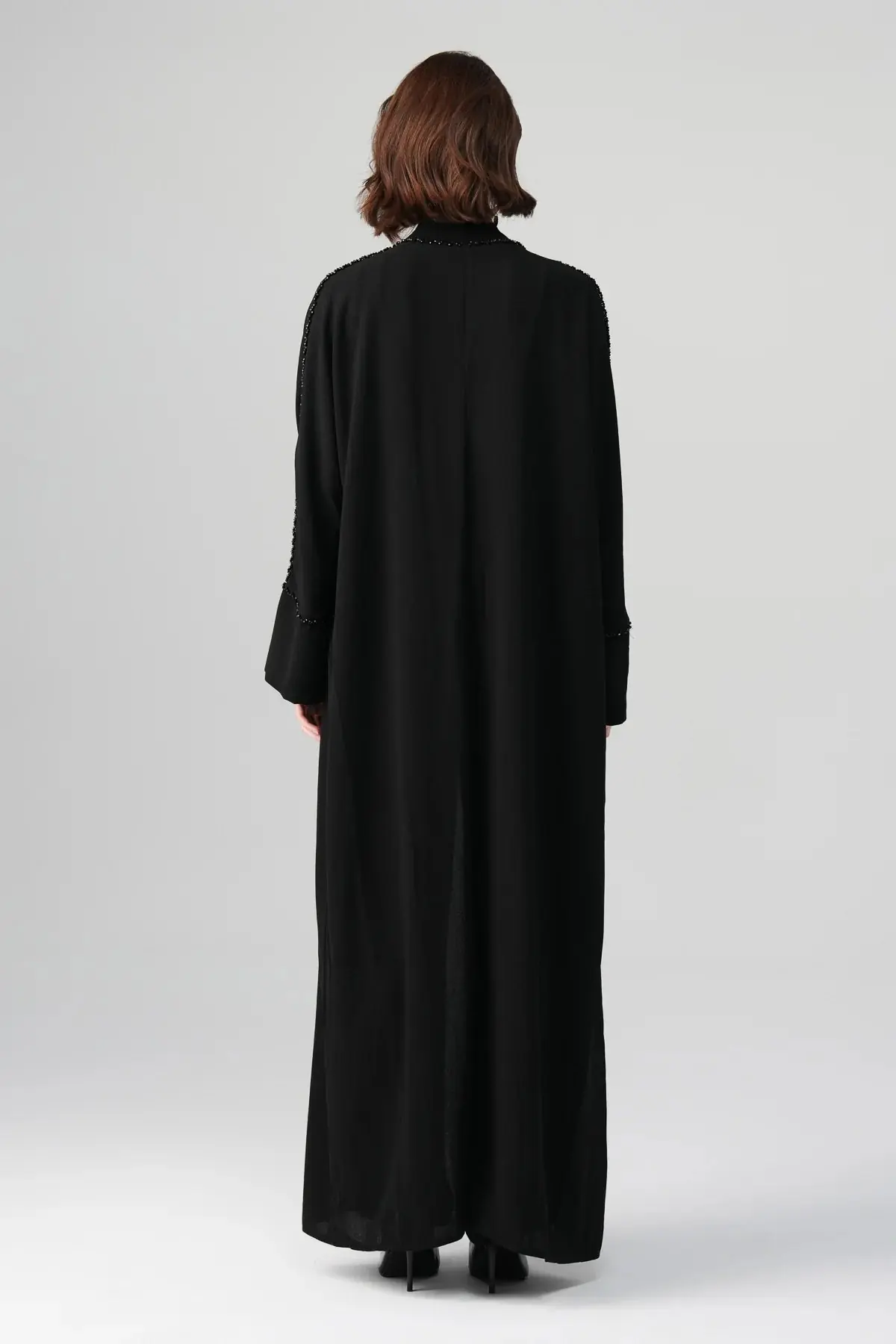 Klara Crystal-Embellished Abaya – Black, photo 5