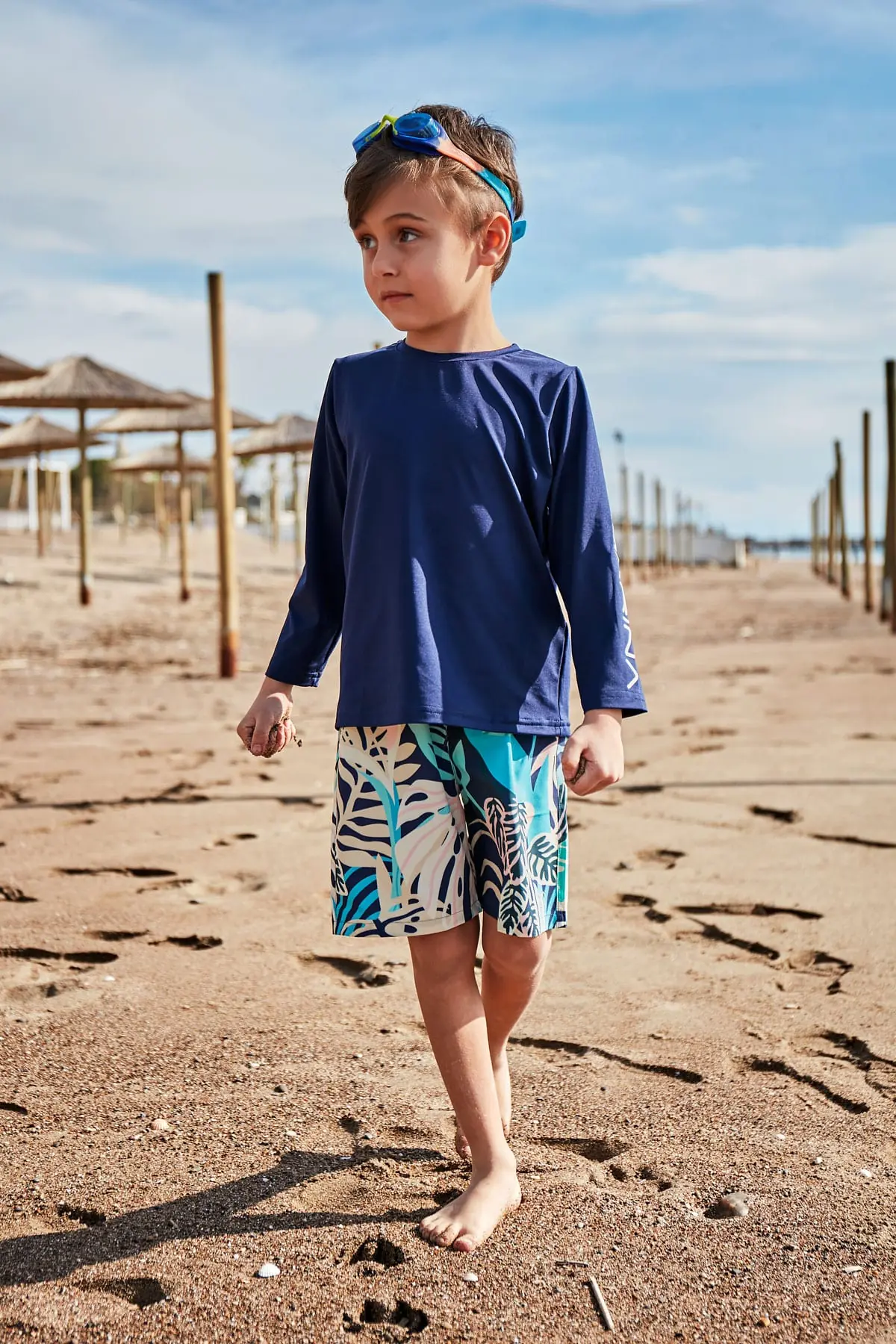 Woven Navy Boys Shorts B2431, photo 4