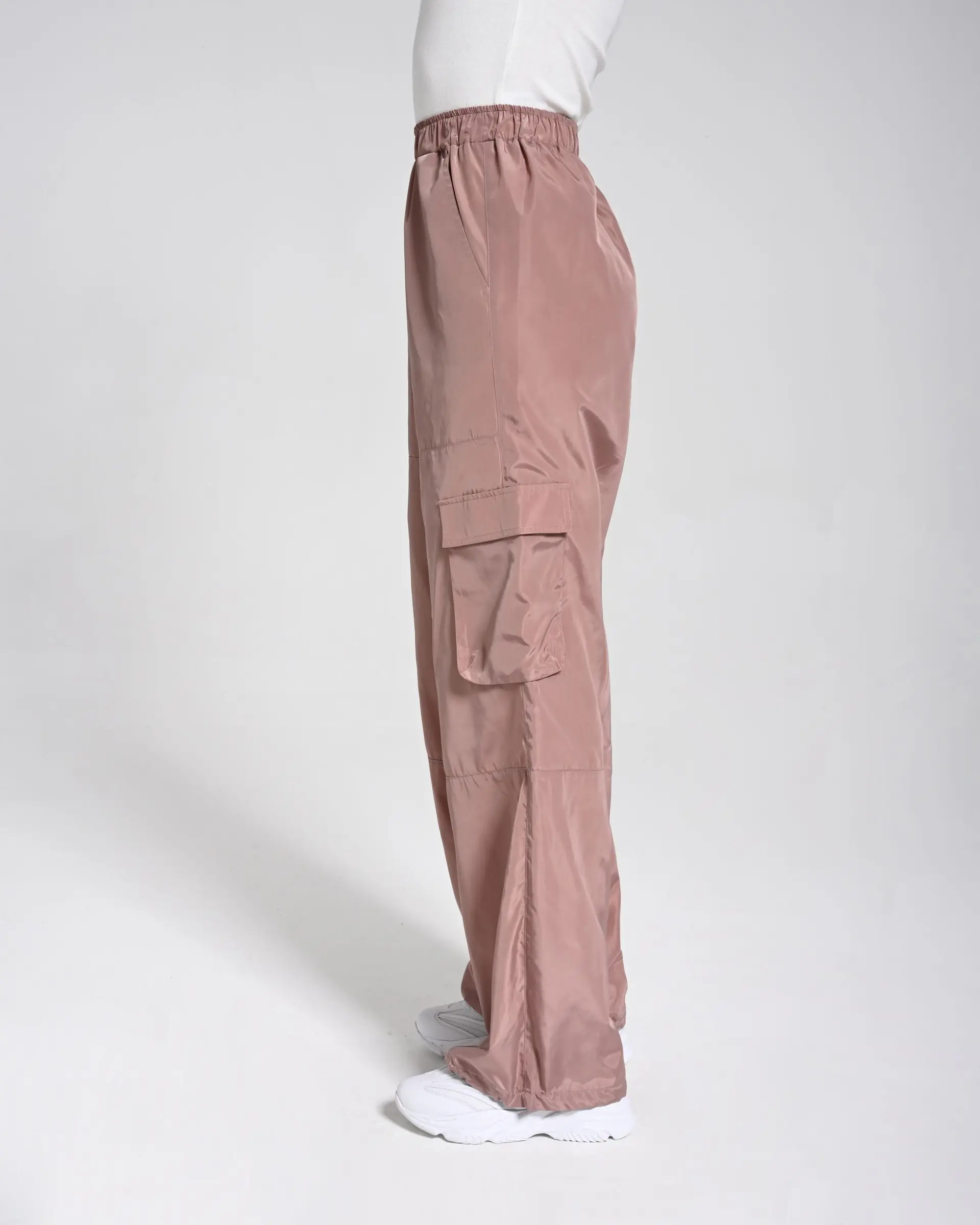 Beli Lastikli Kargo Pantolon - Pembe, photo 3