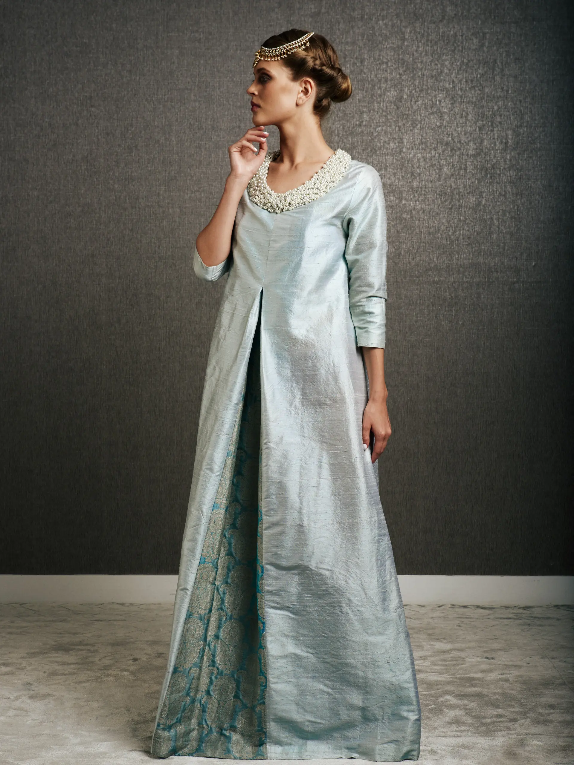 Tamara Maharani Kaftan – Powder Blue, photo 5