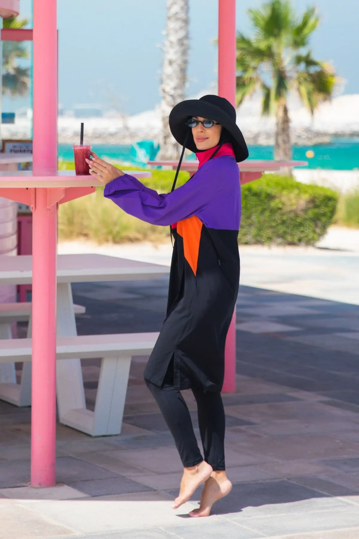 Woven Black Half Coverage Swimsuit M2312, photo 5