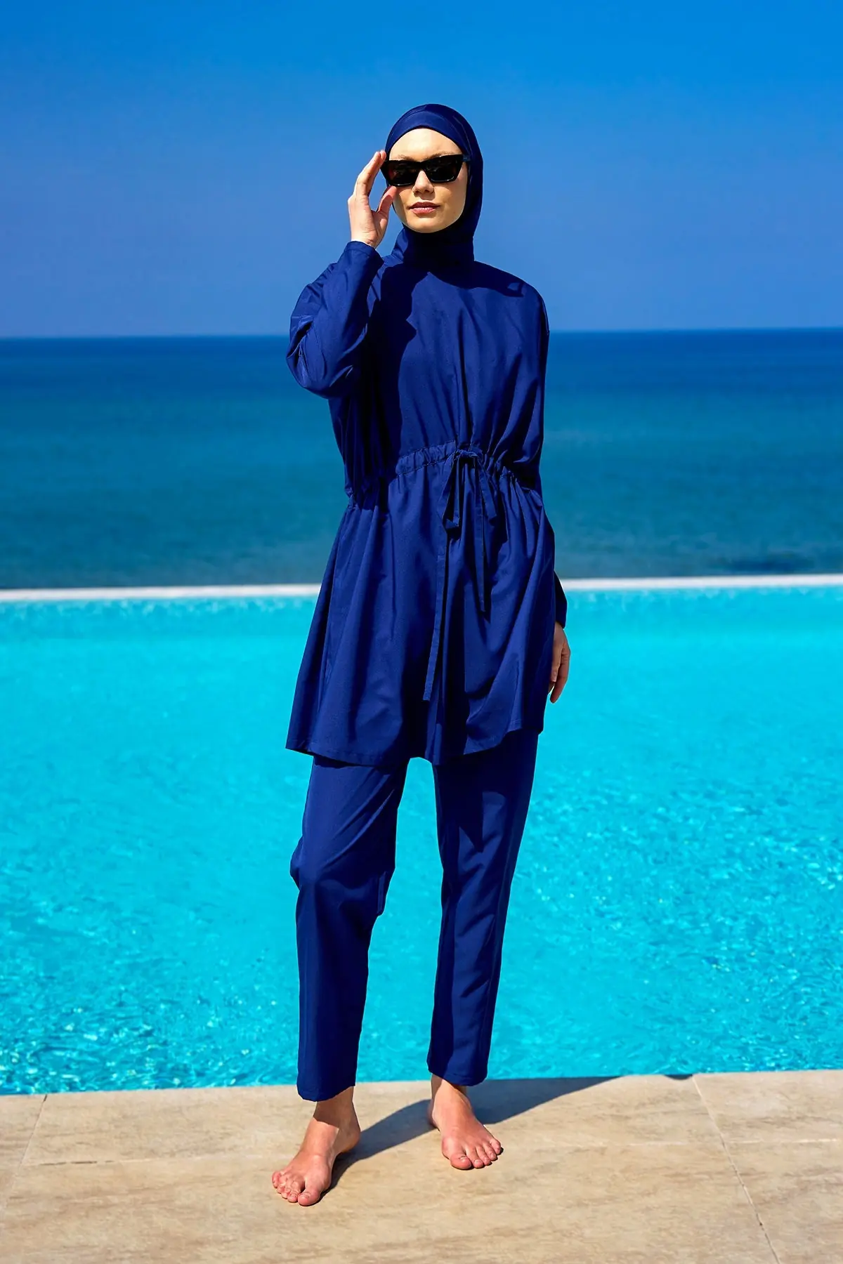 Andalus Full Coverage Burkini Set with Front Ruching A2502-2, photo 3