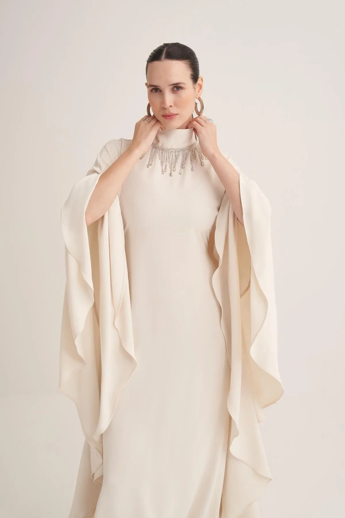 Valeria Evening Kaftan – Cream, photo 2