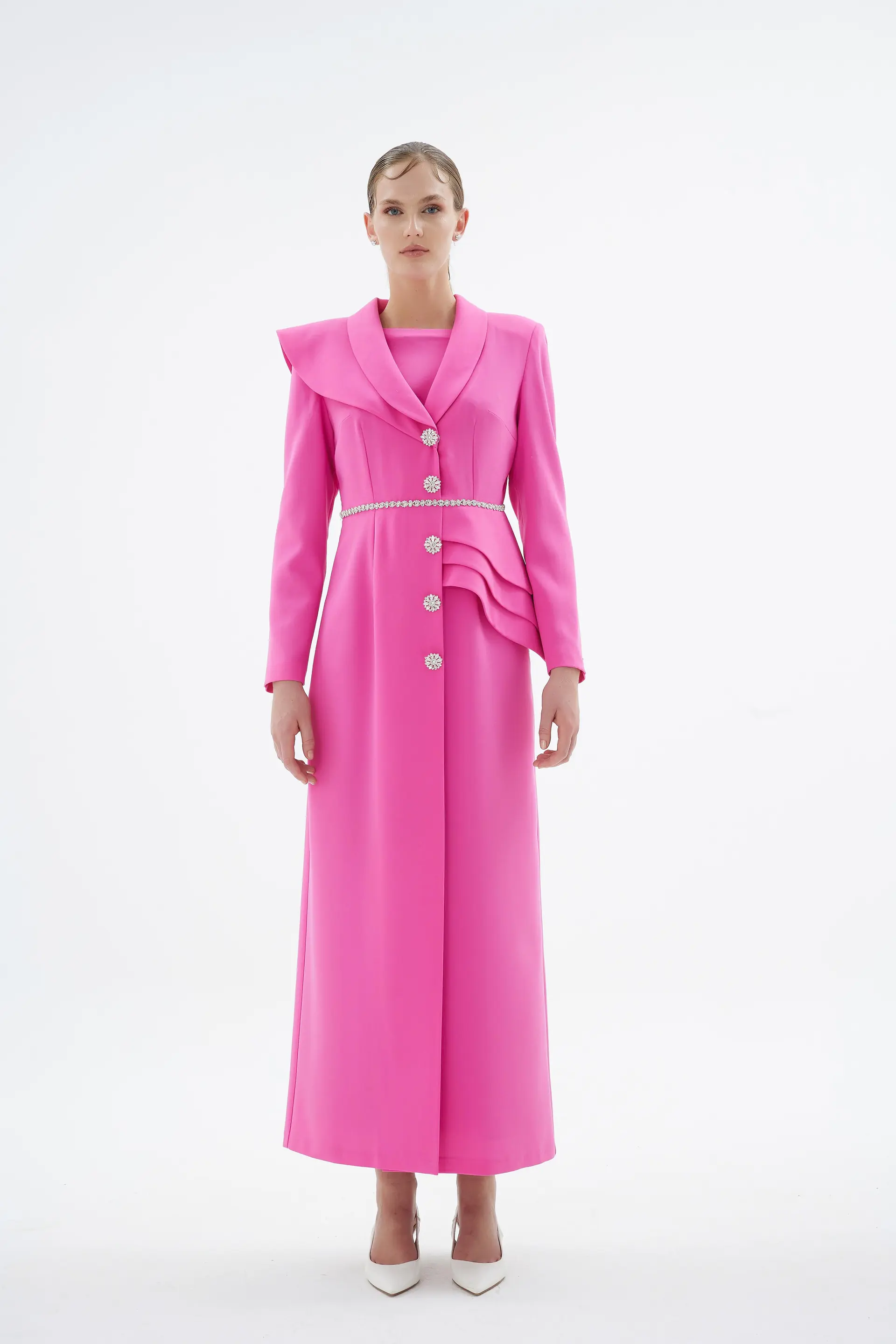 Liana Tailored Jacket Dress – Pink, photo 5