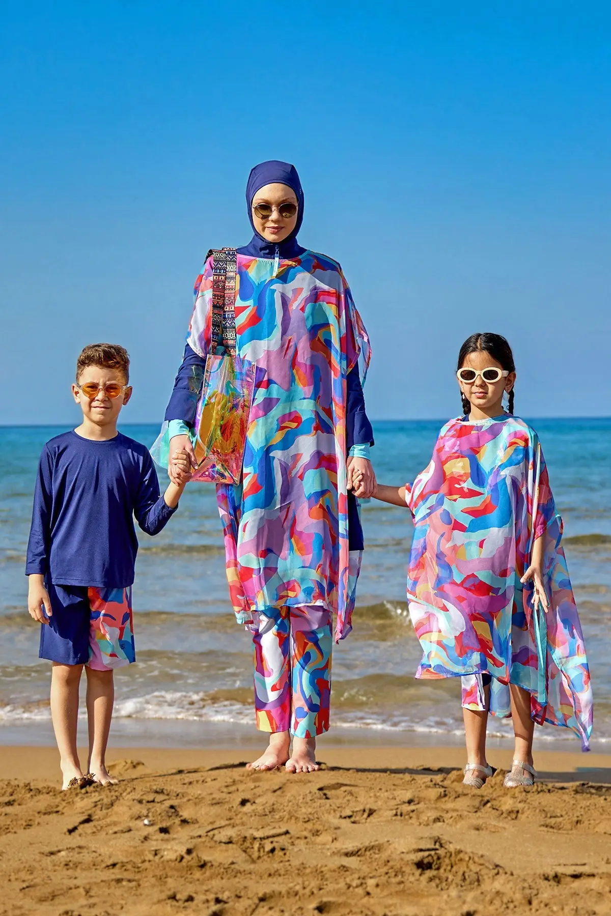 Marina Full Coverage Modest Swimsuit - Blue, photo 5