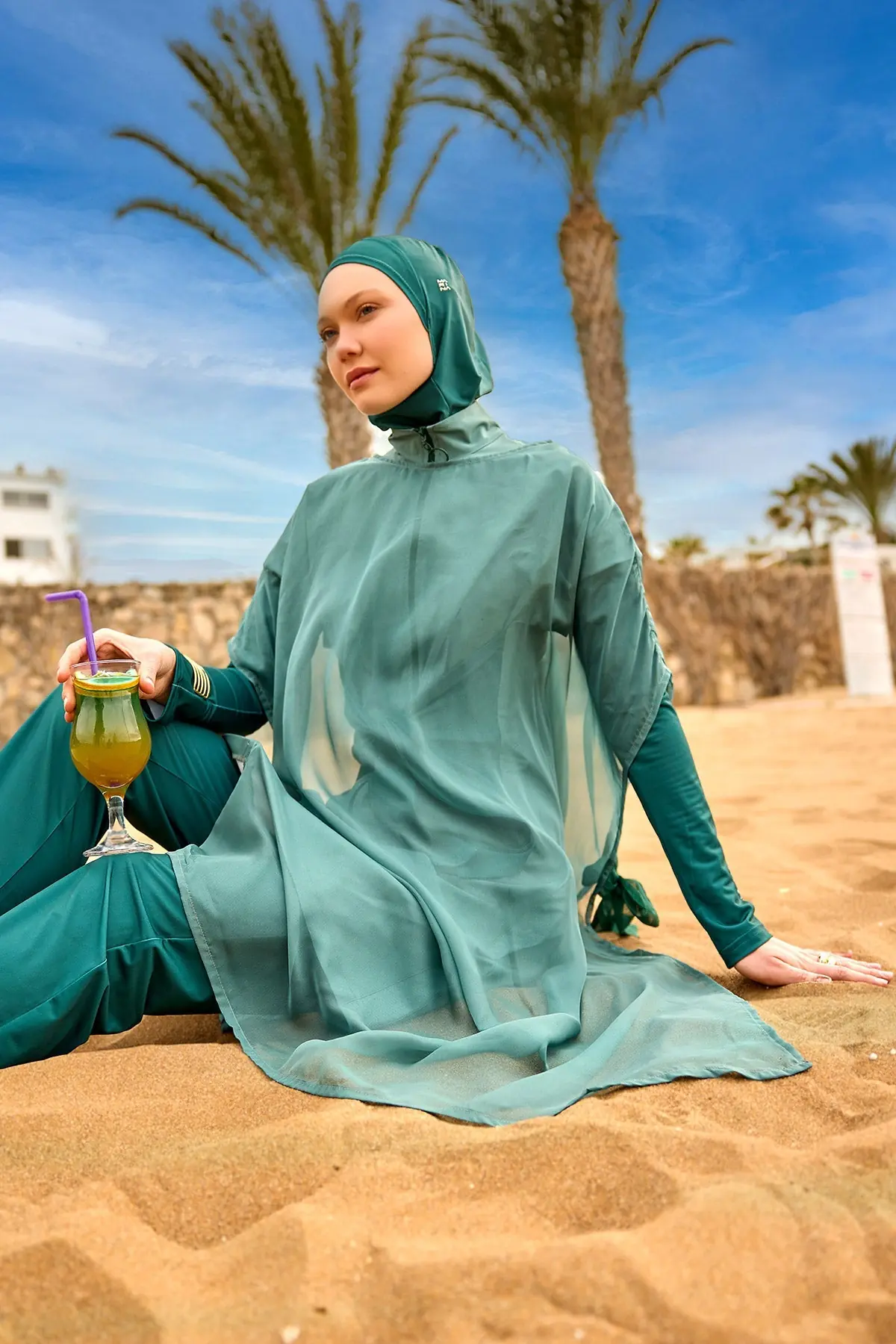 Marina Silky Pareo - Green