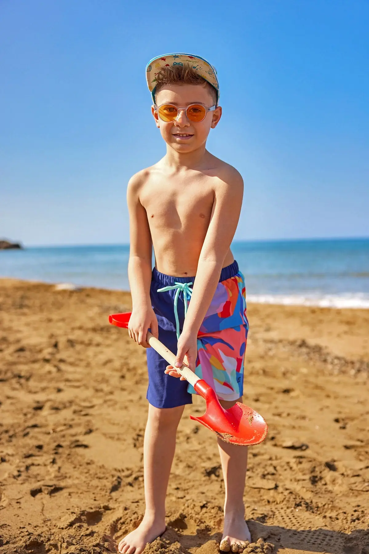 Marina Boys Swim Shorts - Navy, photo 2