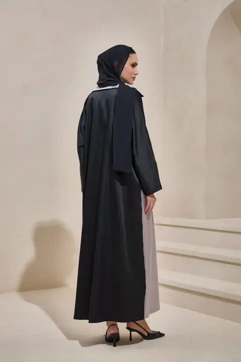 Elegant Abaya - Black-Mink, photo 4