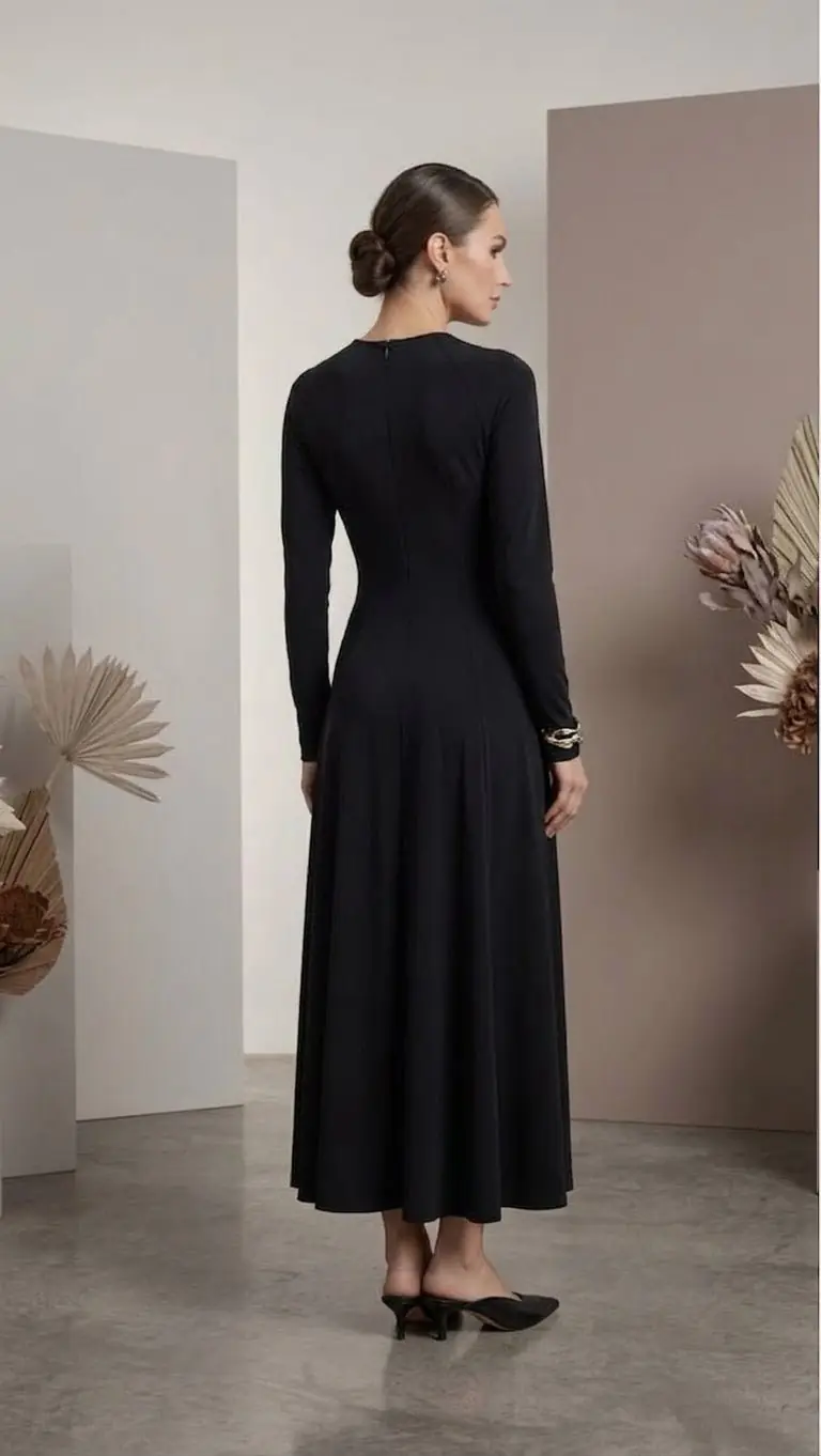 MASAR — Raglan Jersey Dress

Available in Black, Maroon, Dark Blue and Teal Blue, photo 2