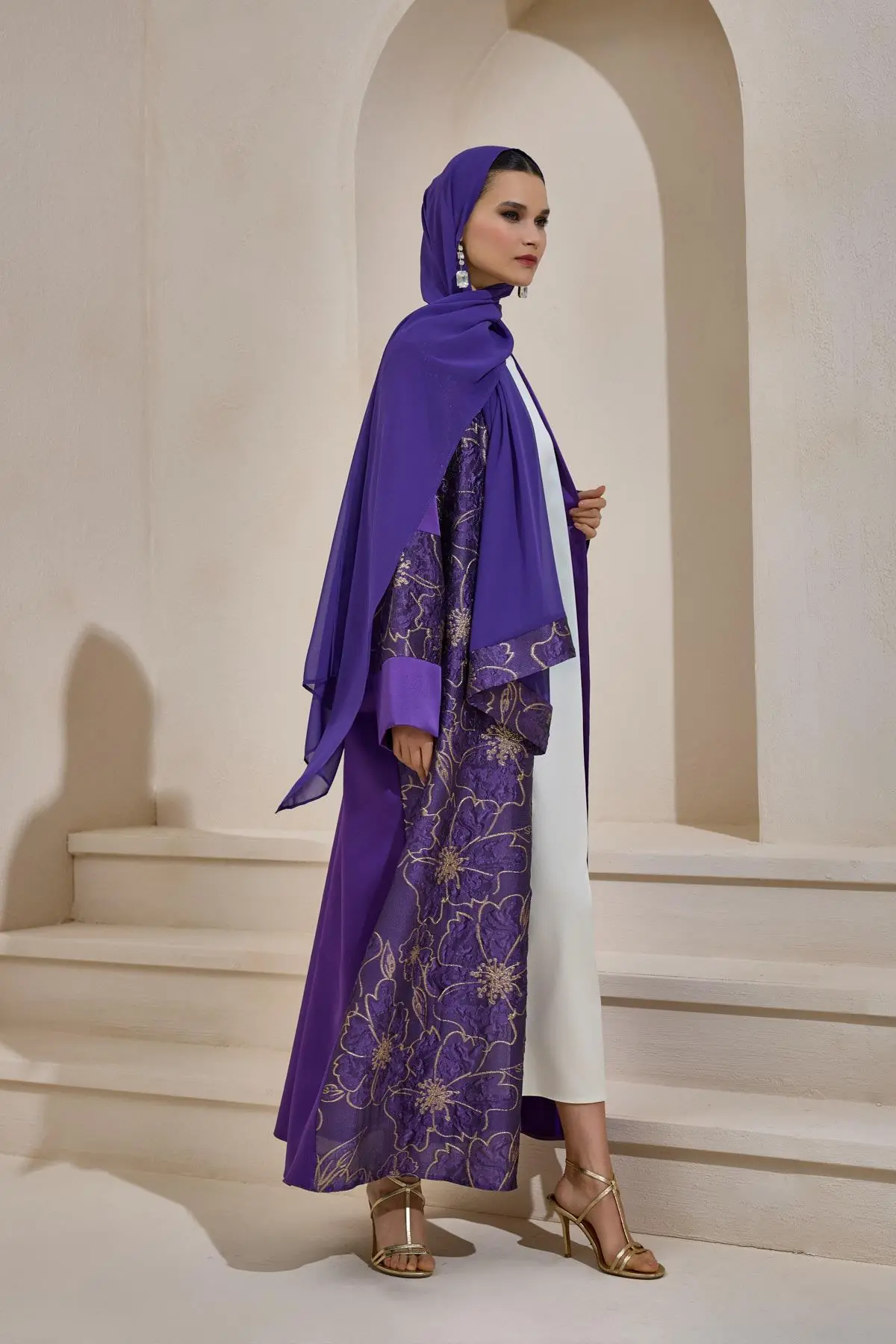 Vera Abaya Set Purple