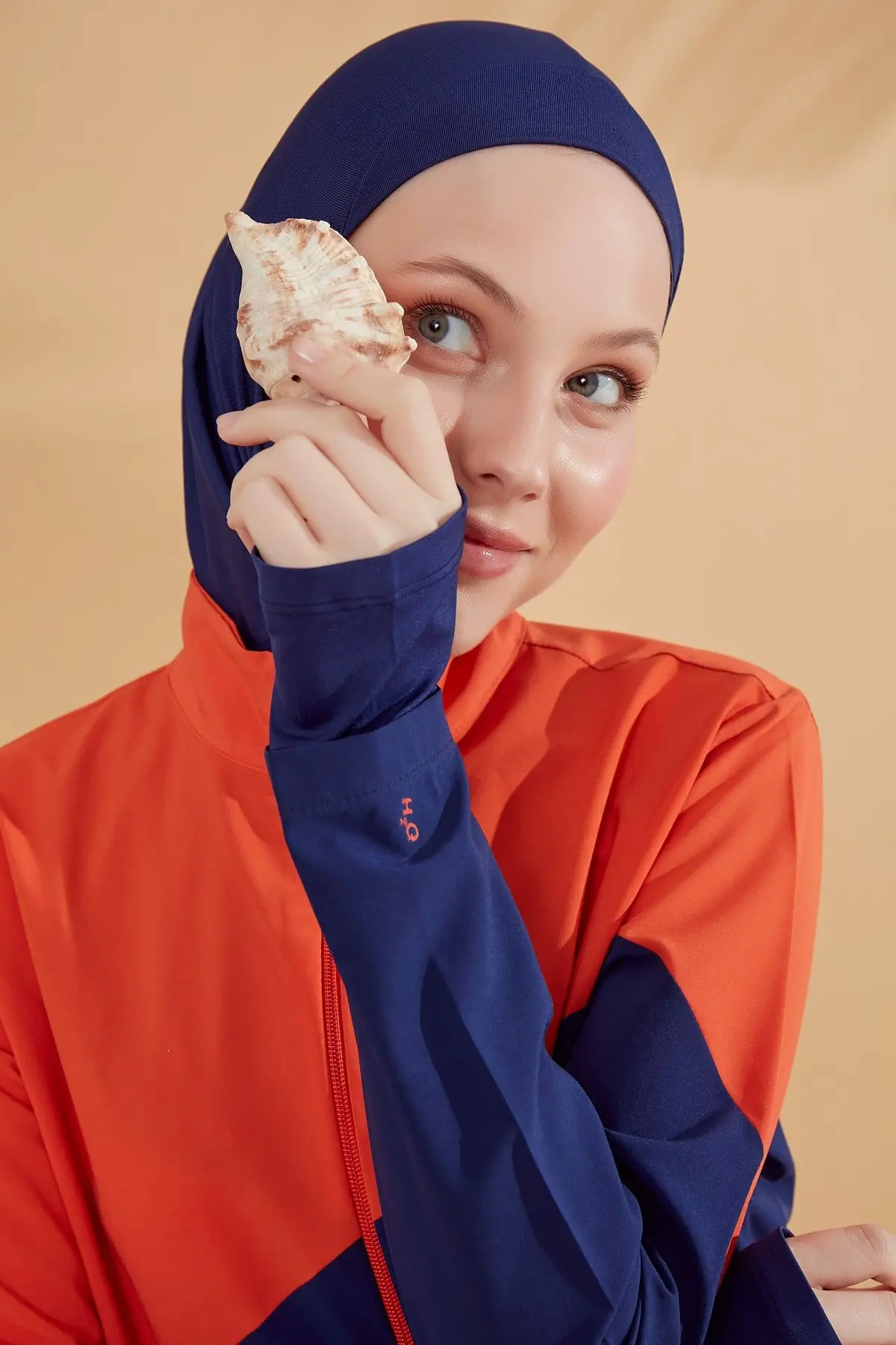 Woven Navy Burkini Modest Swimwear M2316, photo 6