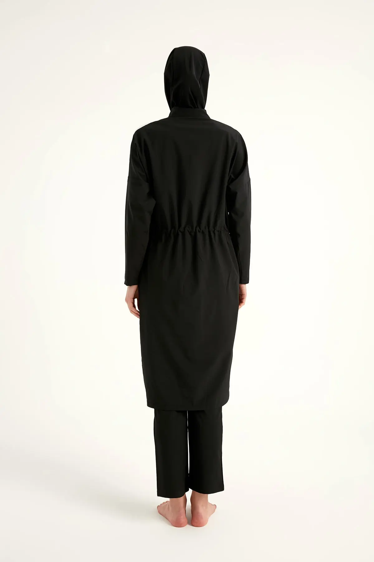 Black Full Coverage Modest Swimwear Burkini Set M2507-1, photo 8