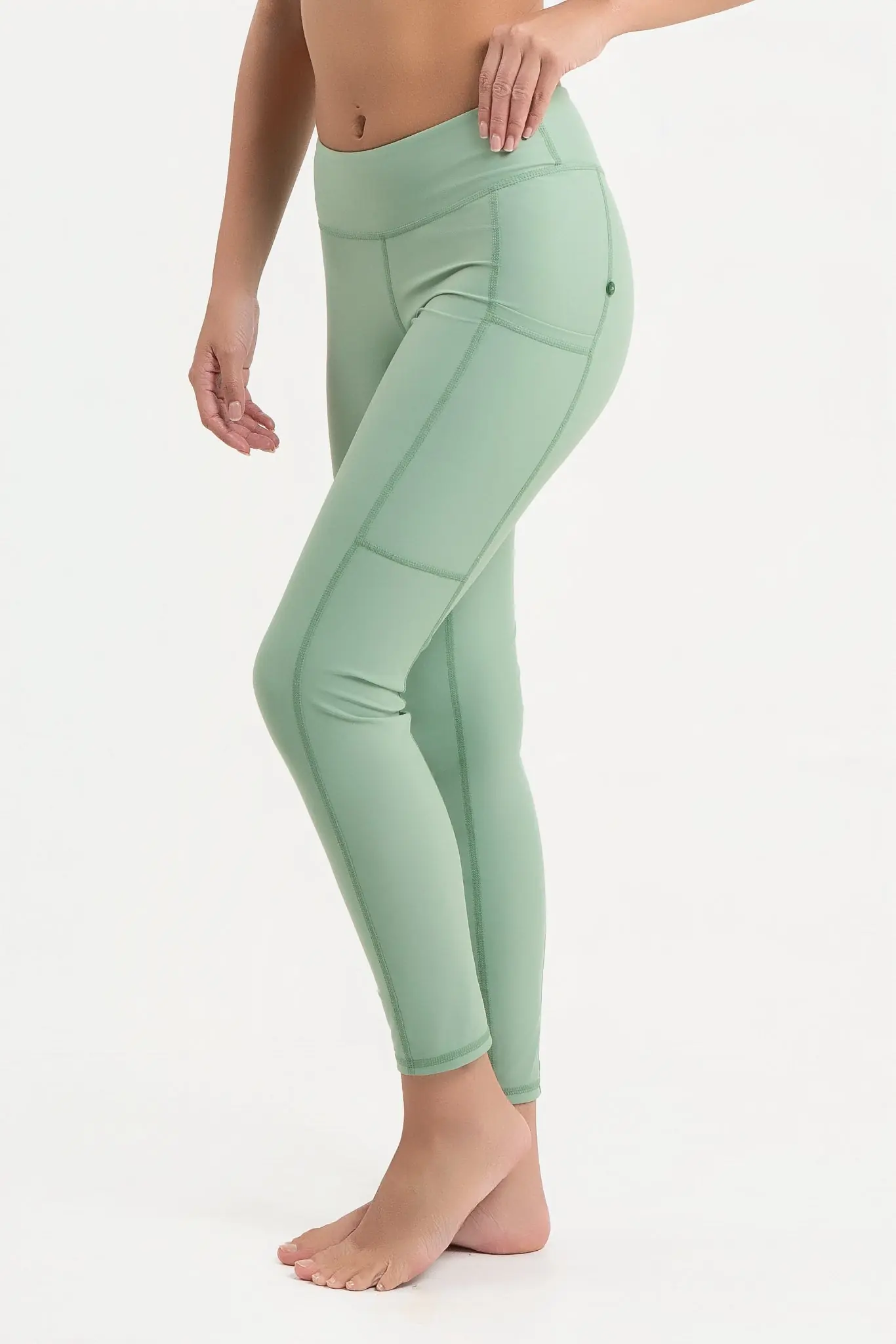 Swimming Leggings with Pockets - Sage, photo 2