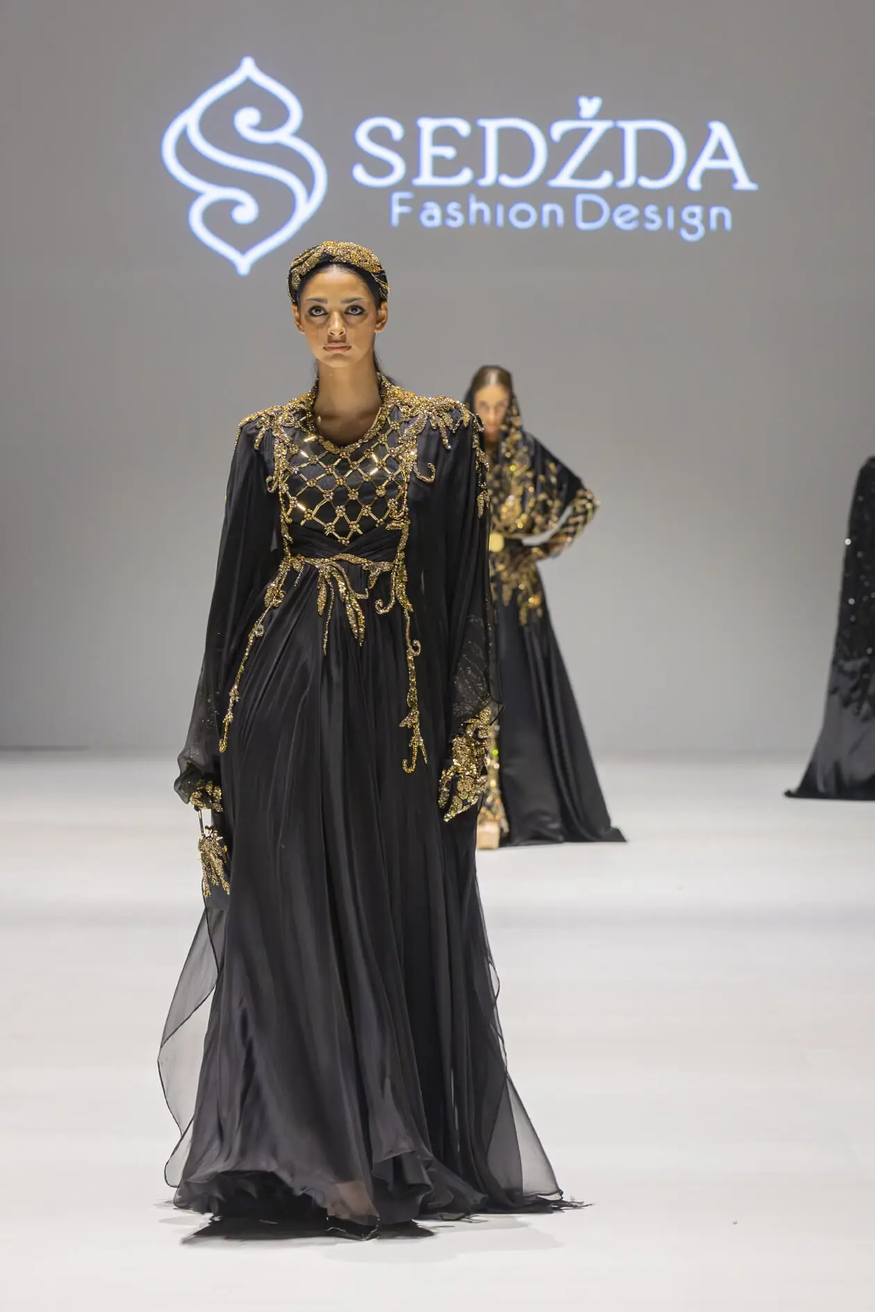 Model 03 The Power of Pain Gown – Black