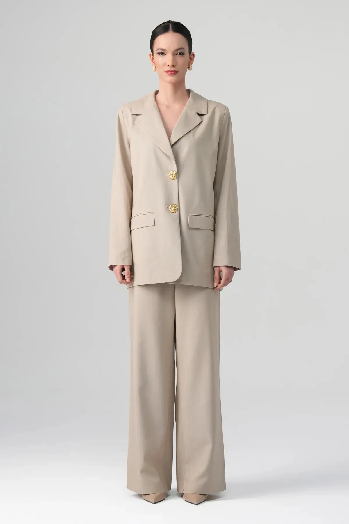 Elara Modal Suit Set – Beige, photo 2