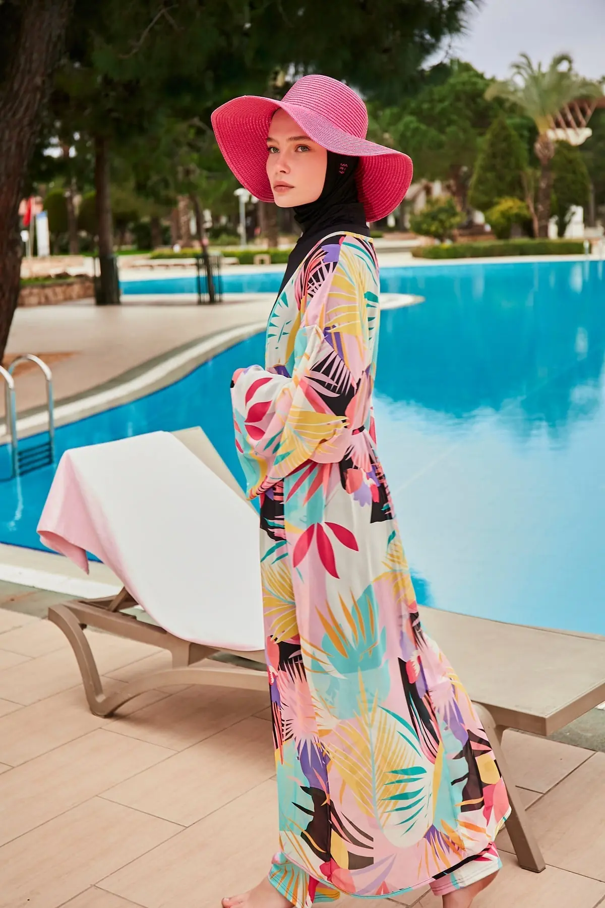 Lycra Black Burkini Modest Swimwear M2480, photo 6