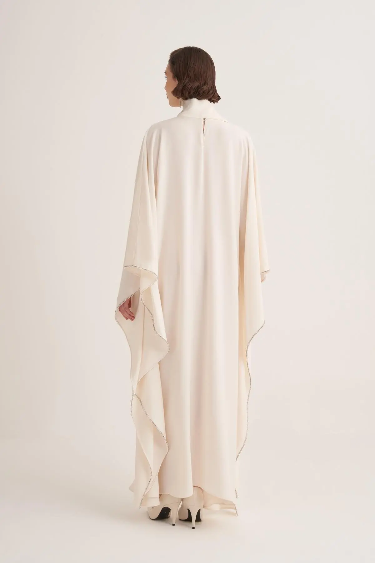 Lilah Evening Kaftan – Cream, photo 4