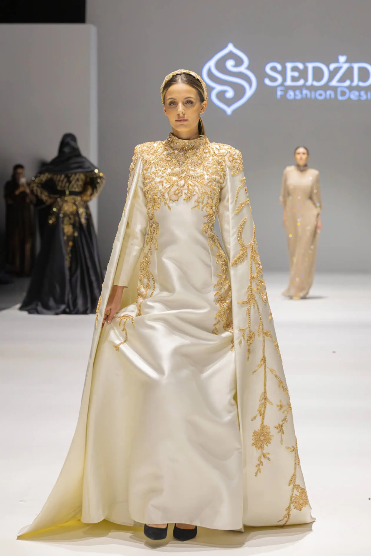 Model 06 The Power of Pain Gown – White