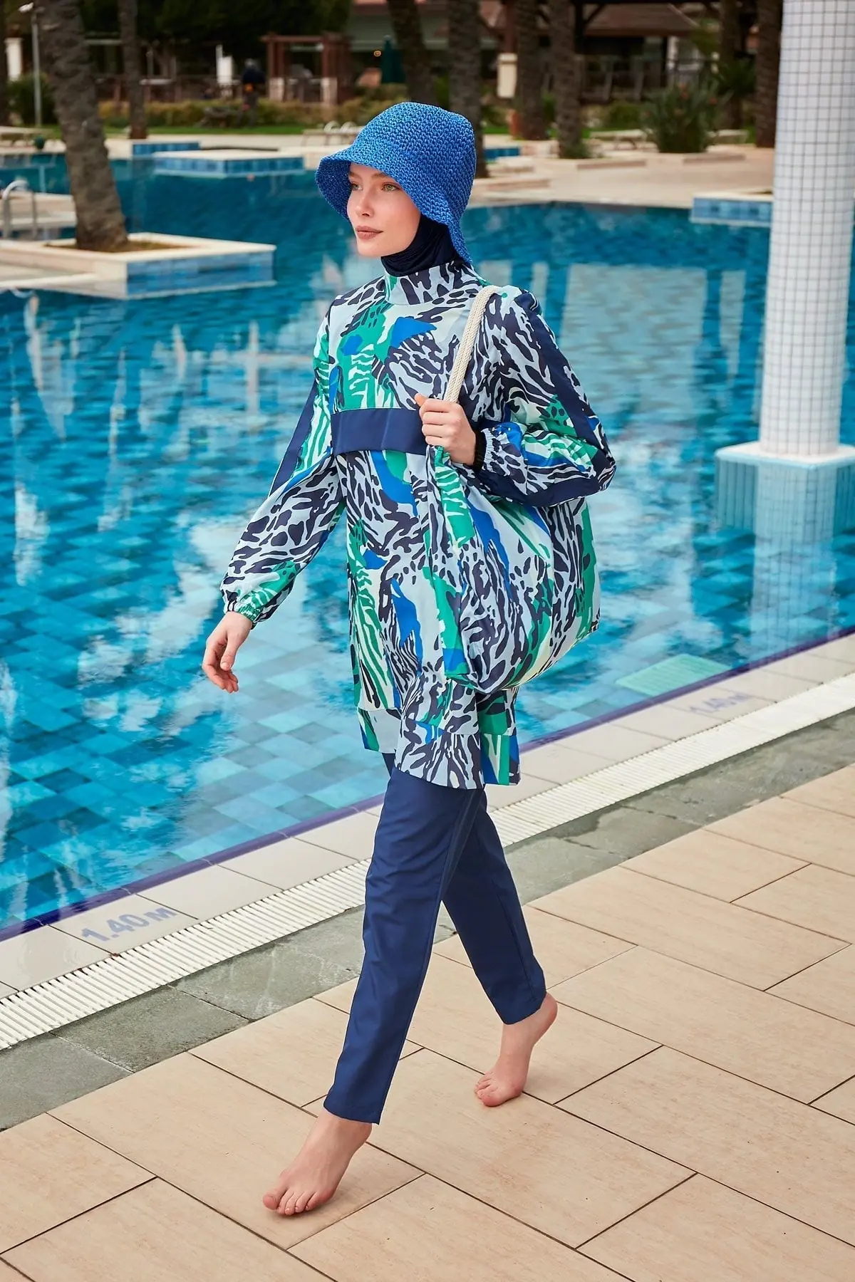 Colourful Burkini Modest Swimwear R2408, photo 4