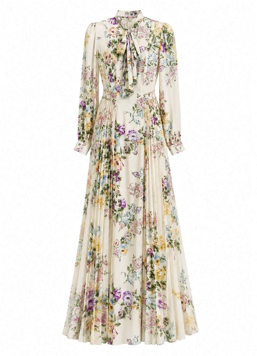 Fleurine Chiffon Maxi Dress - Floral