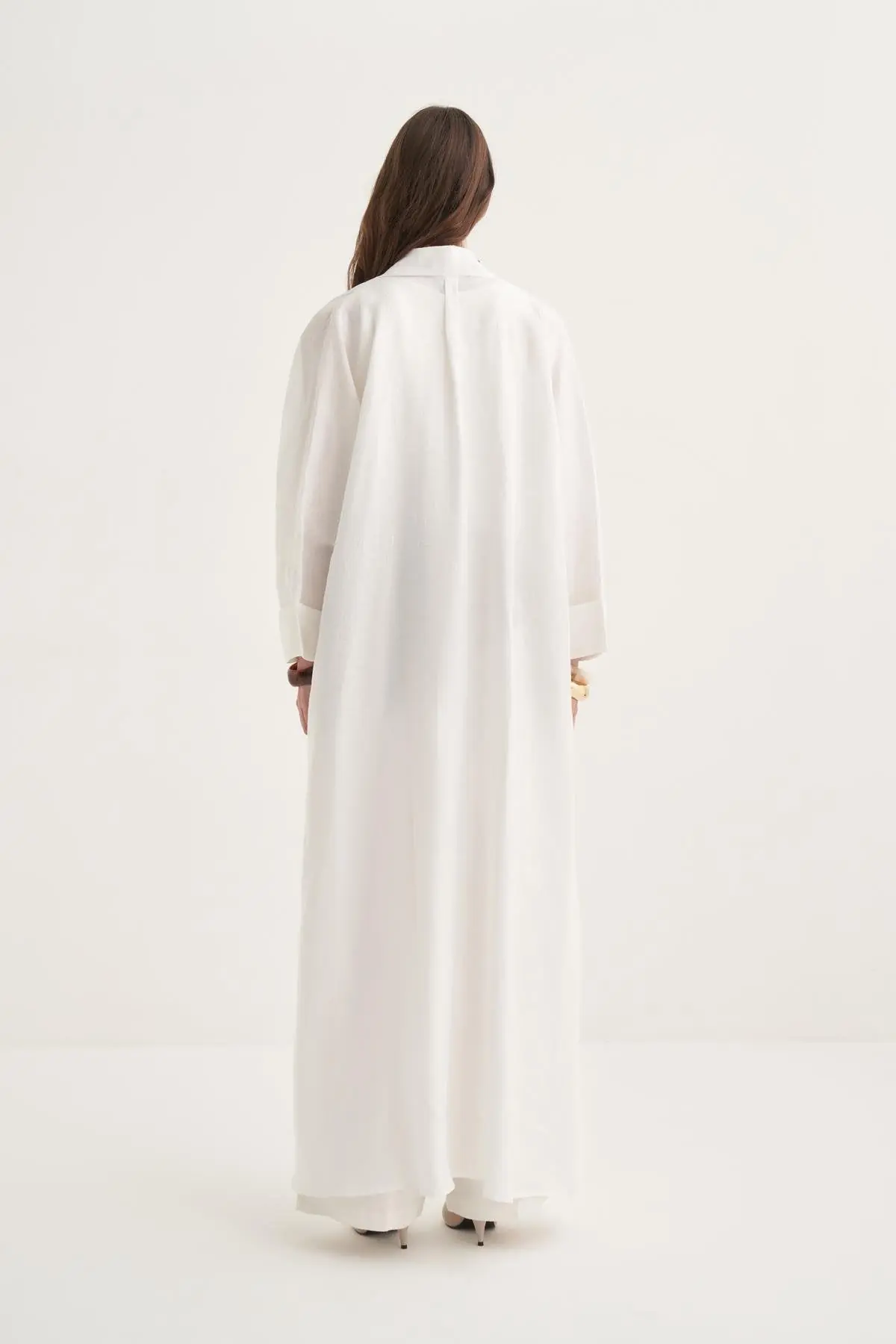 Linen Abaya White, photo 4