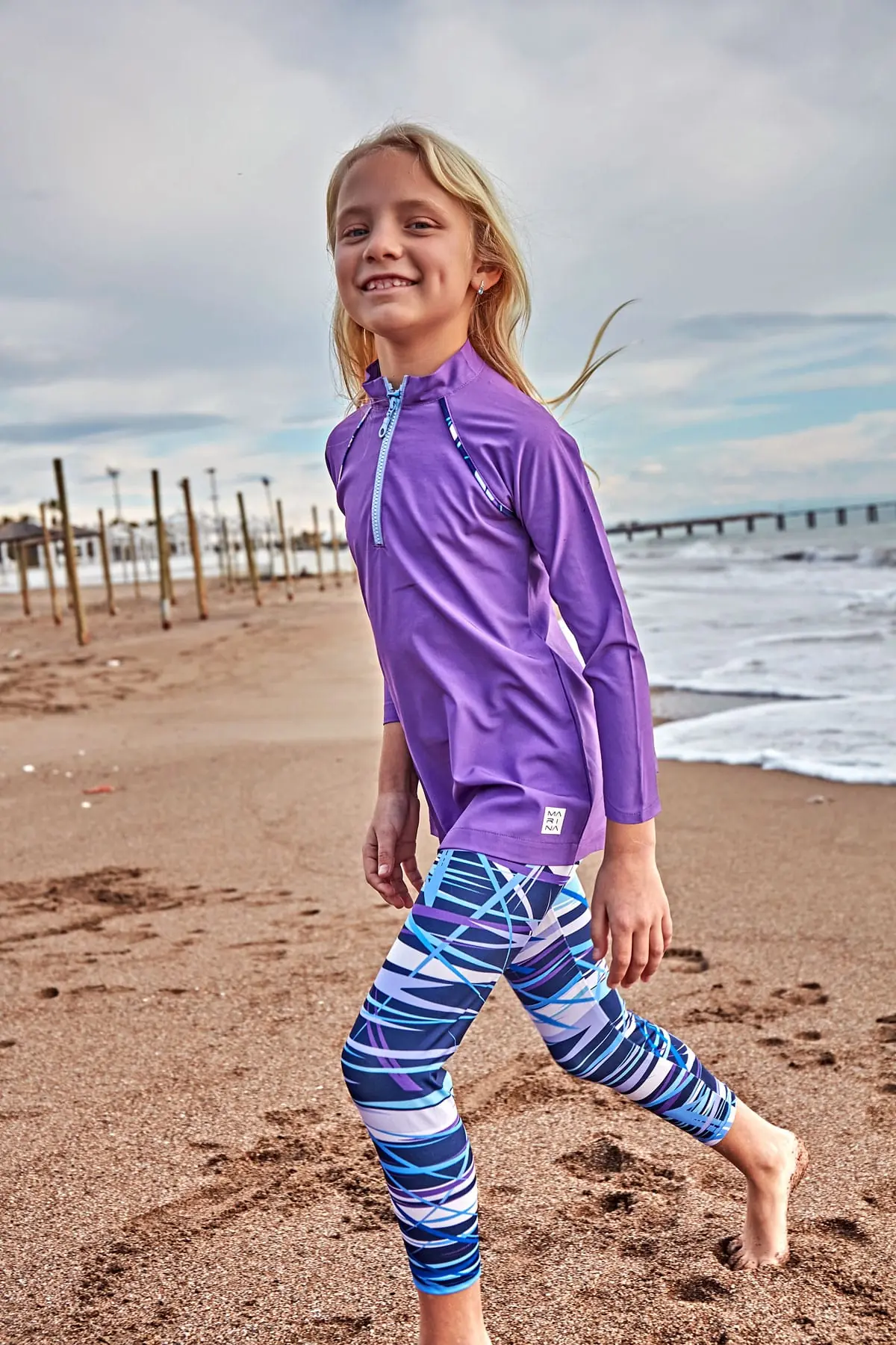 Woven Purple Girls Swimwear K2405, photo 3