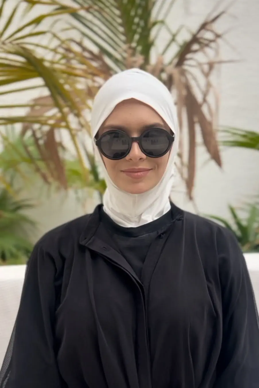 Swimming Pullover Hijab - White